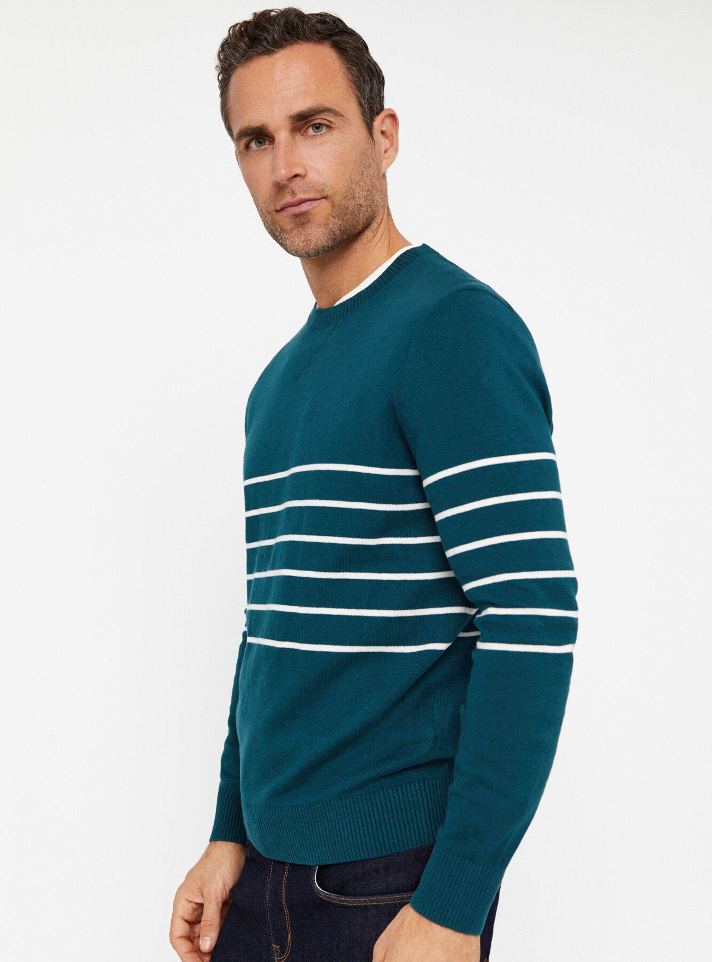 Jersey Rayas en Pecho Cuello Redondo-1