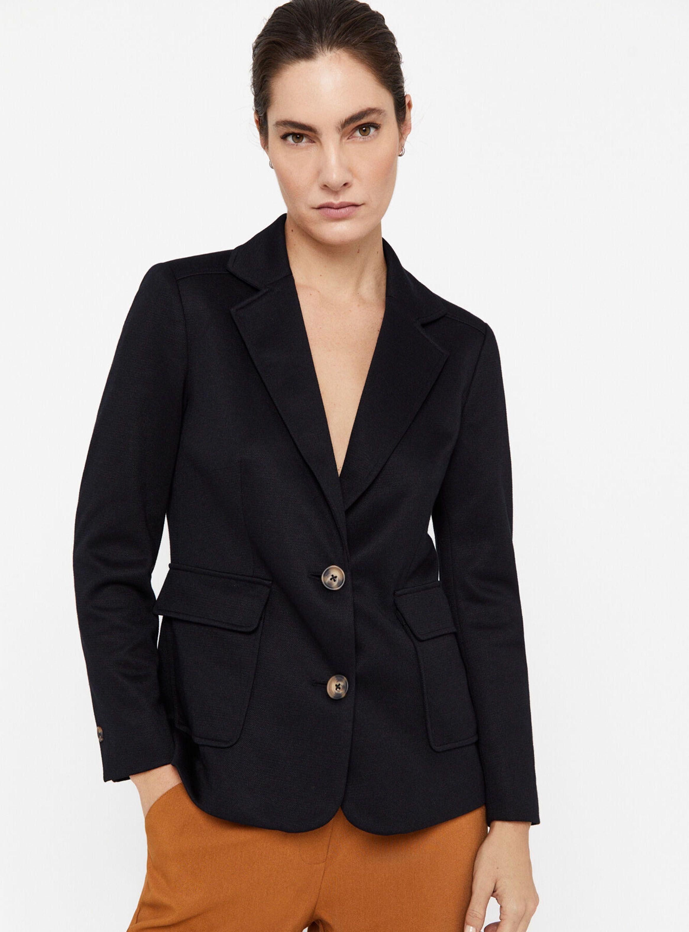 Blazer De Punto Piqué-0