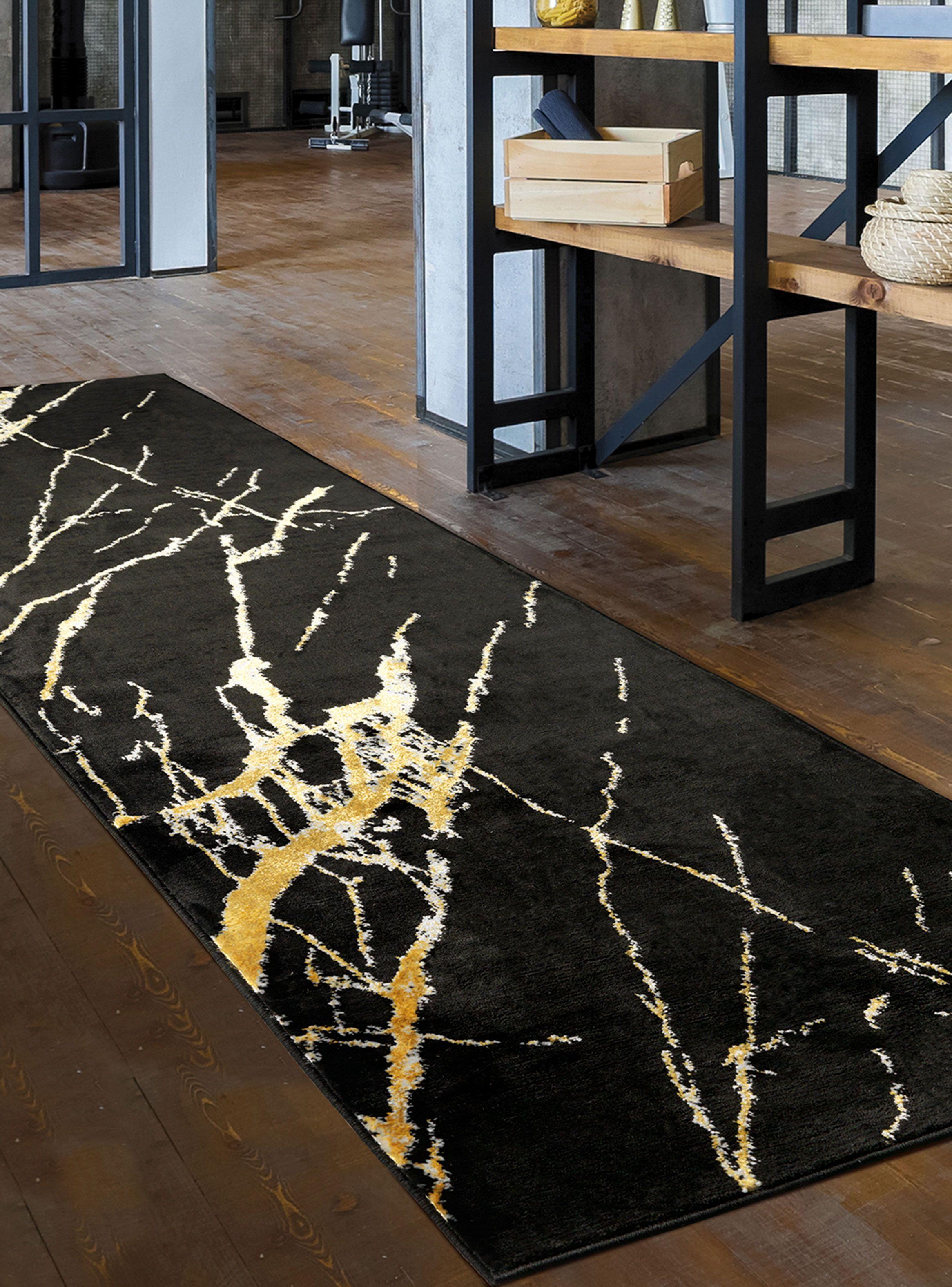 Alfombra Pasillo 70 x 230 cm Babil Negro-2