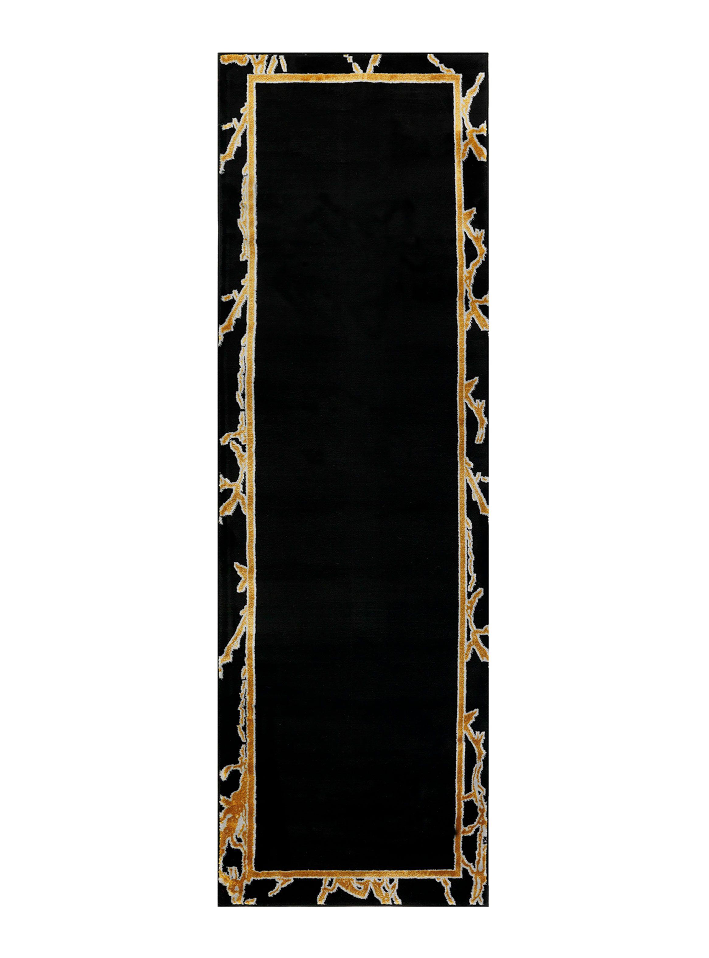 Alfombra de Pasillo Babil 230 x 70 cm Negro Retrato 2-0