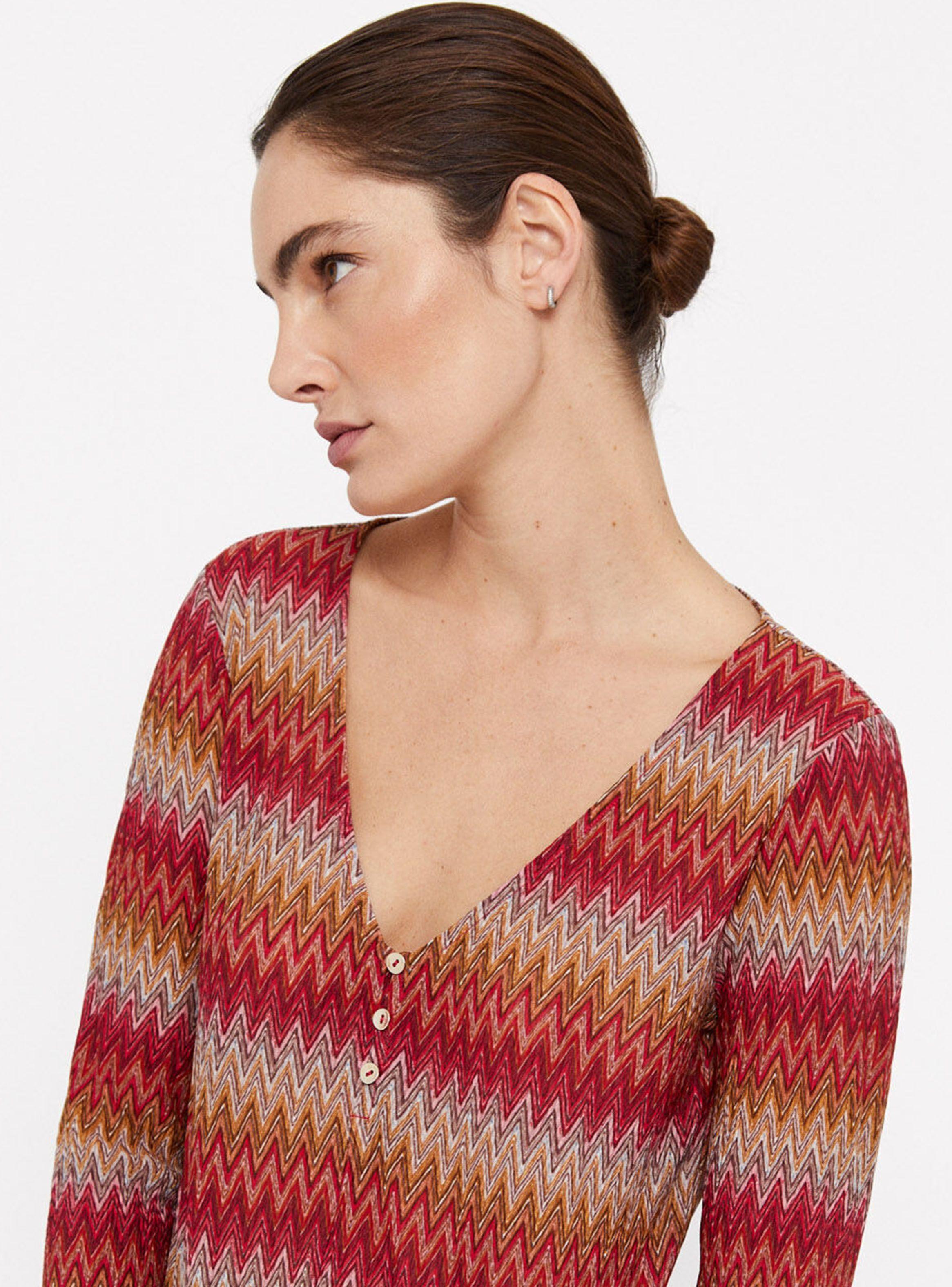 Top Punto Estampado Multicolor-3