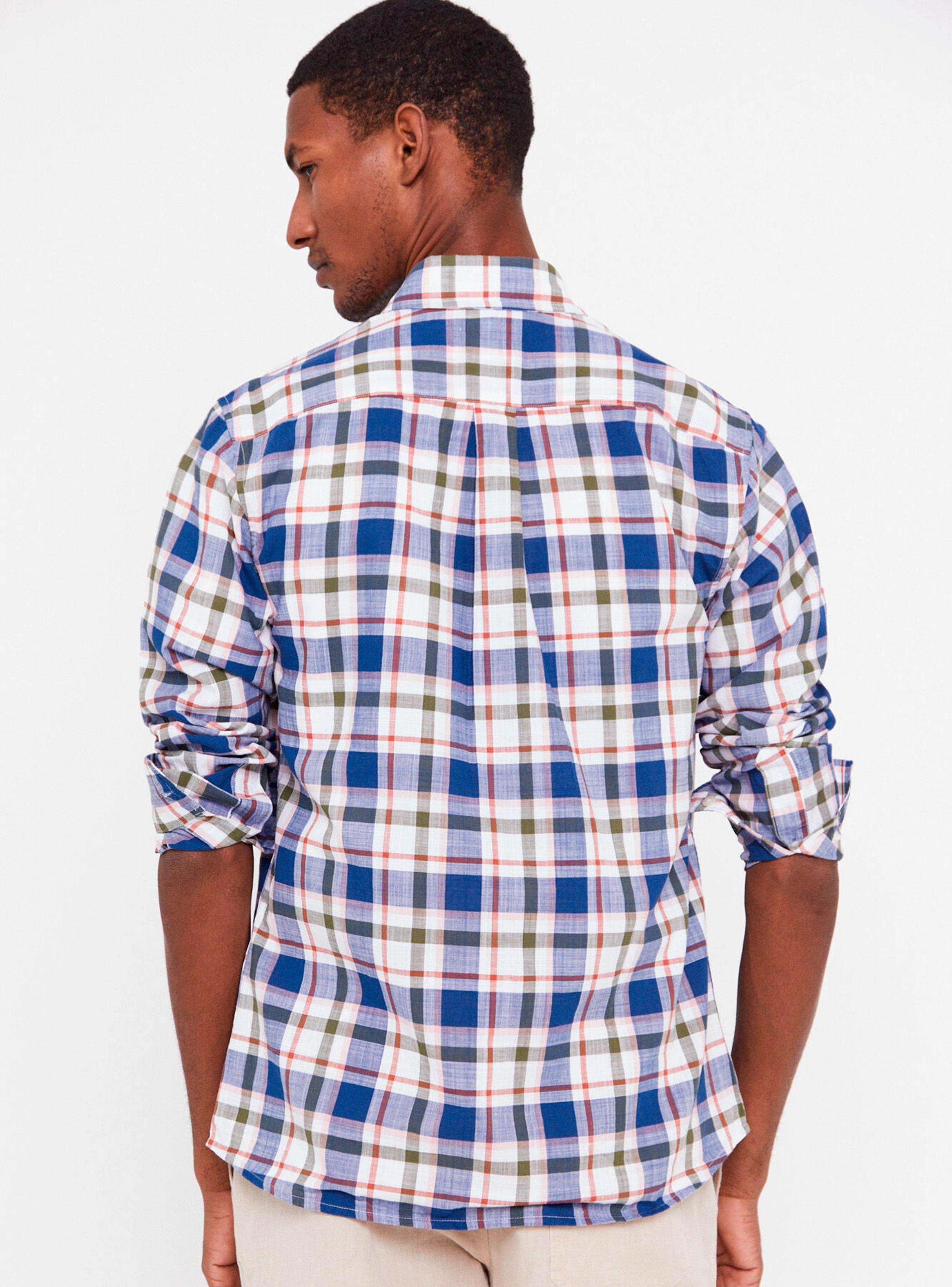 Camisa Tejido Flamé Cuadros-1
