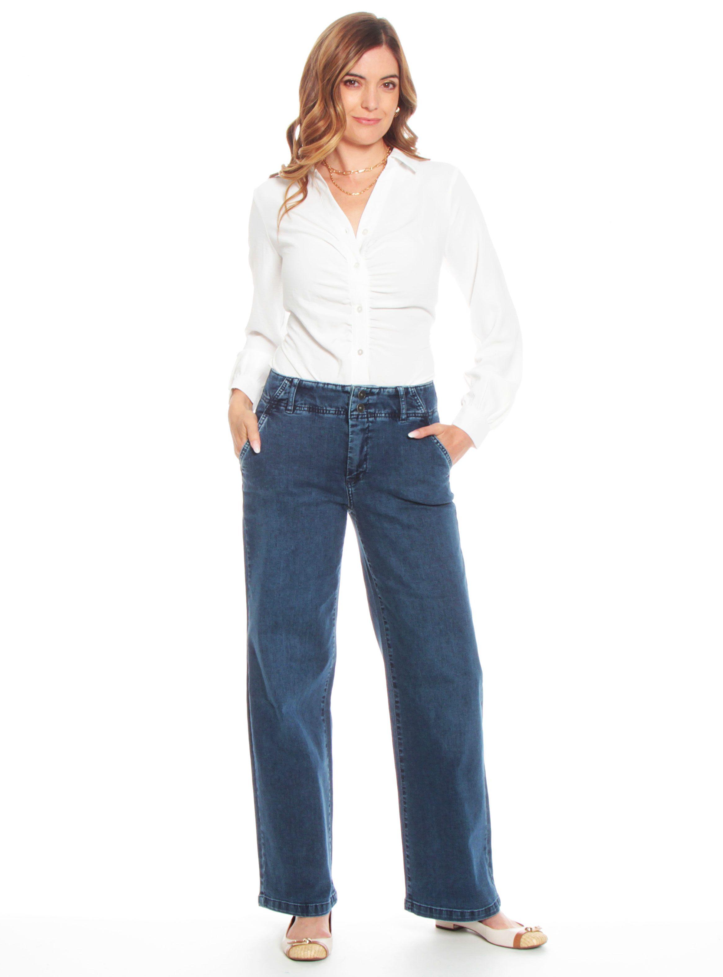 Jeans Wide Leg Pretina Interna Bolsillo Argentino-3