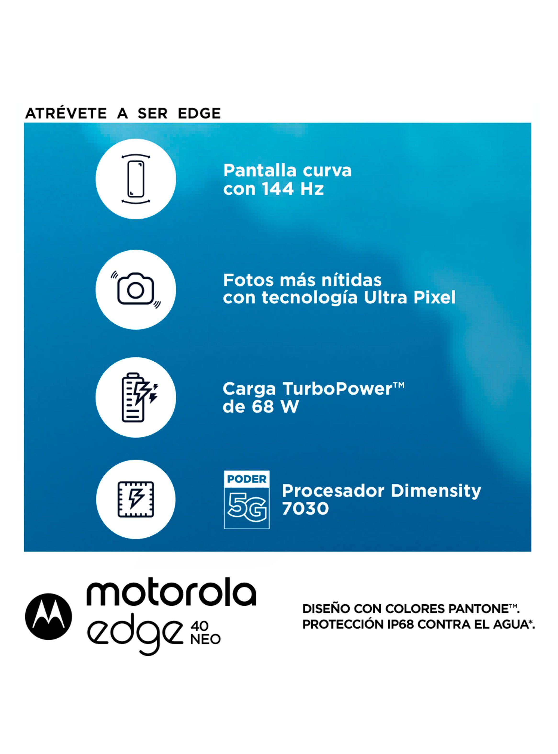 Smartphone Moto Edge 40 Neo 5G 256GB 6.5" Azul Liberado-4