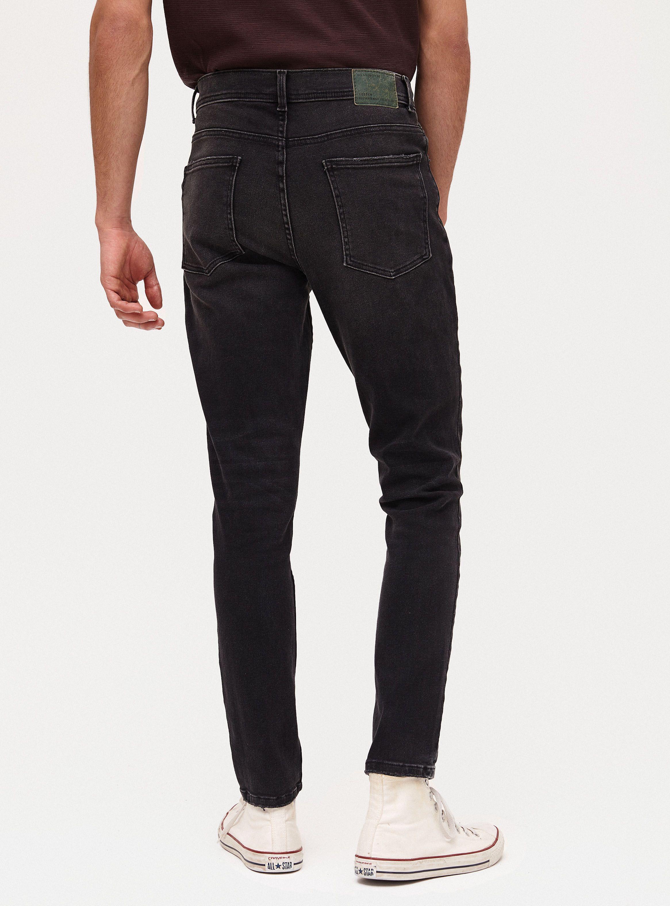 Jeans Solid Negro Foster-1