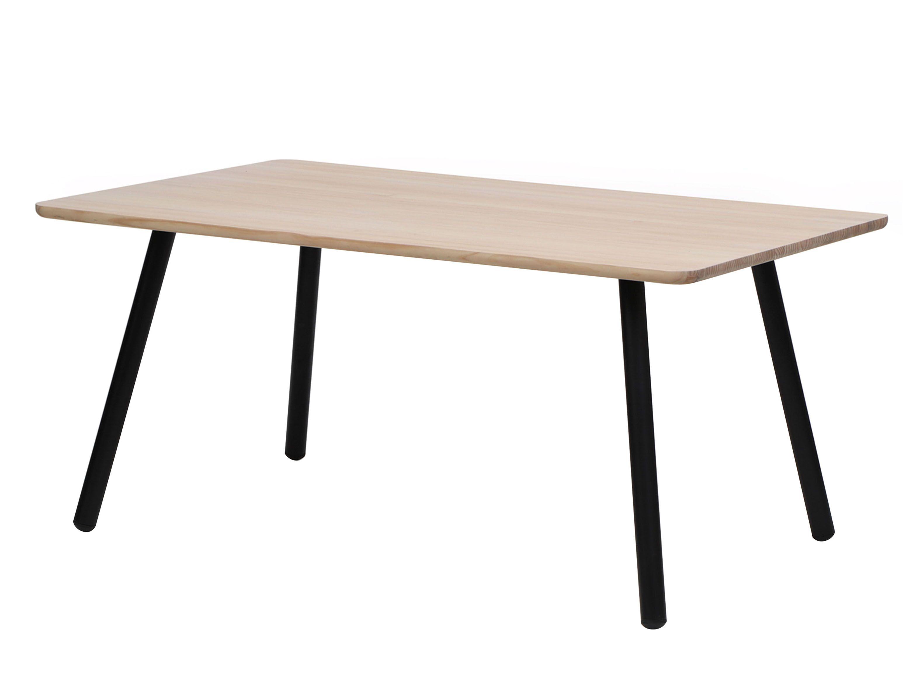 Mesa de Comedor Aula Natural Rectangular Medular-0