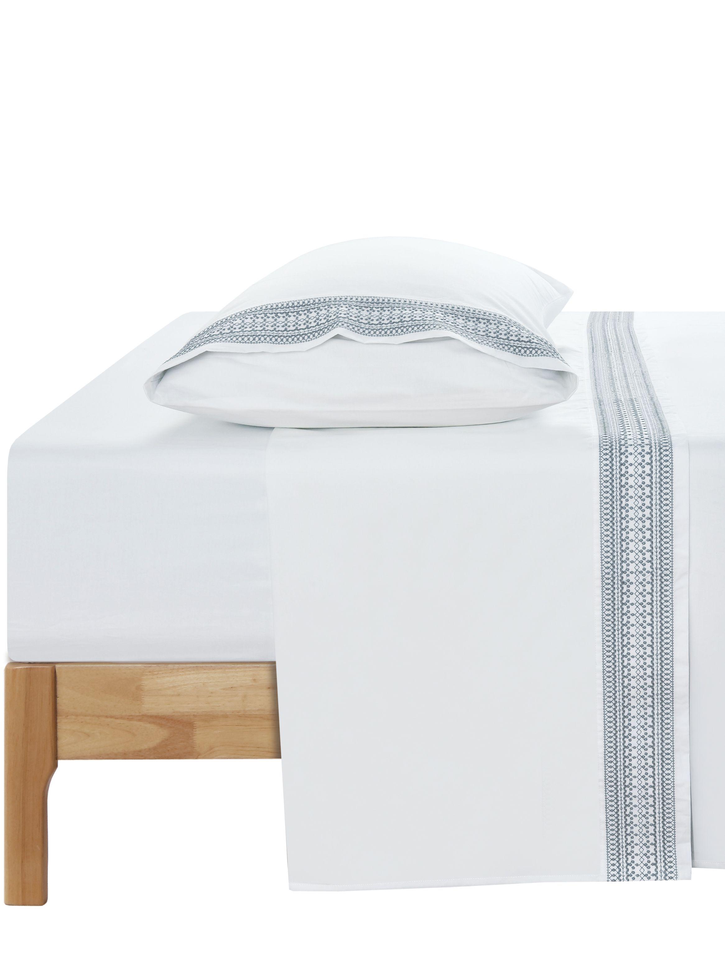 Sábanas 1.5 Plazas 200 Hilos Stich Bordada-0