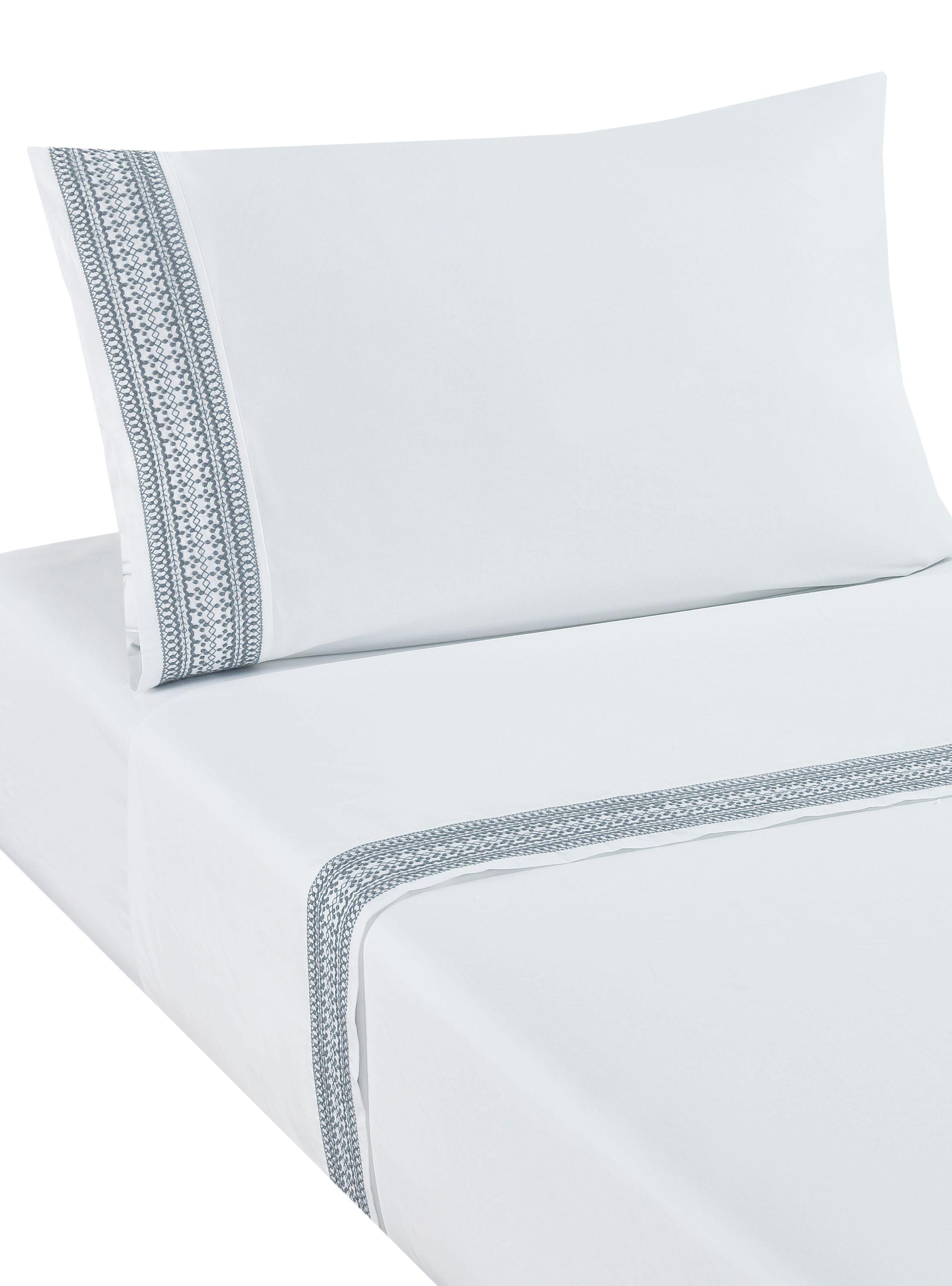 Sábanas 1.5 Plazas 200 Hilos Stich Bordada-1