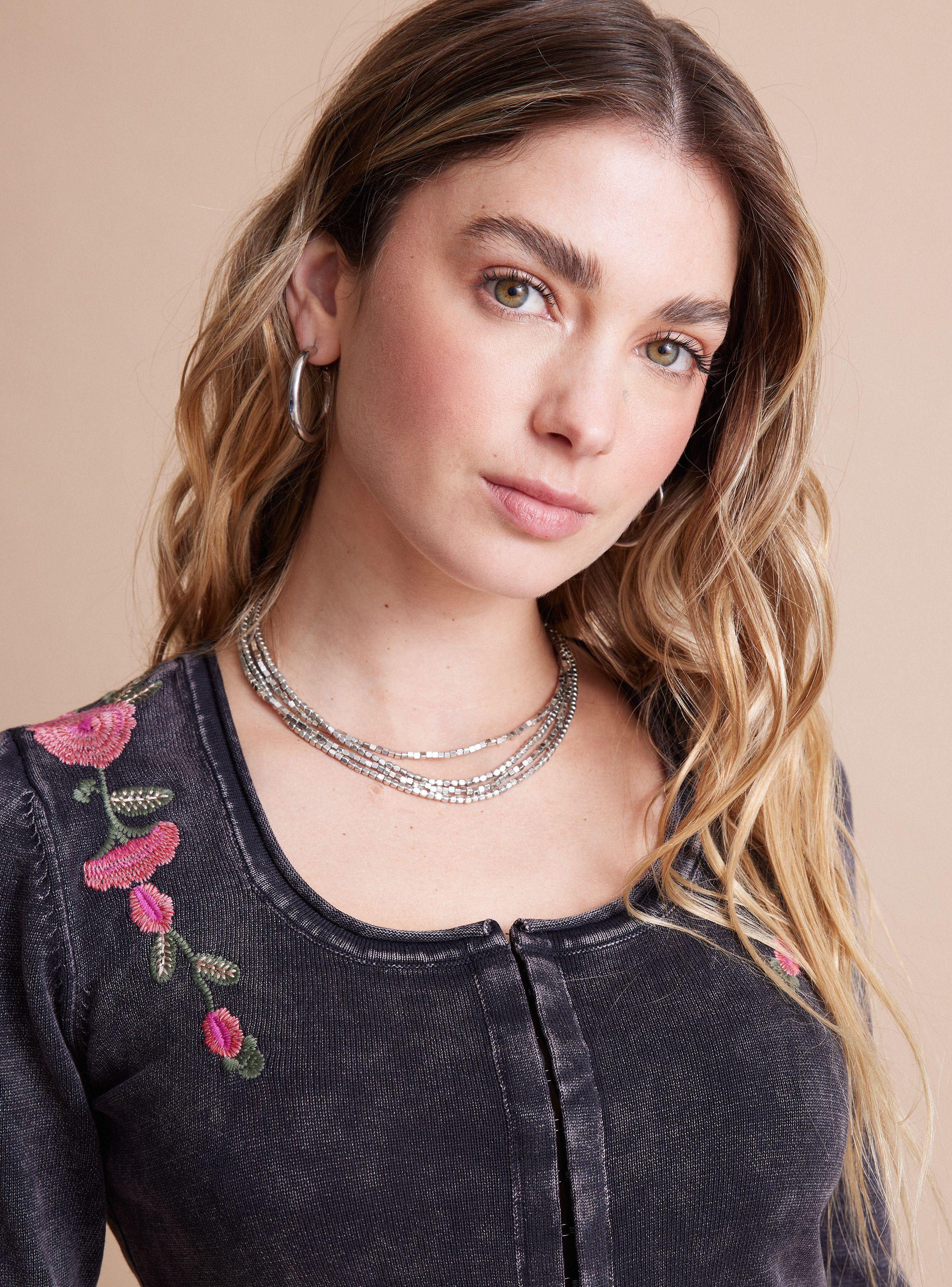 Collar Mostacillas Metálicas-0