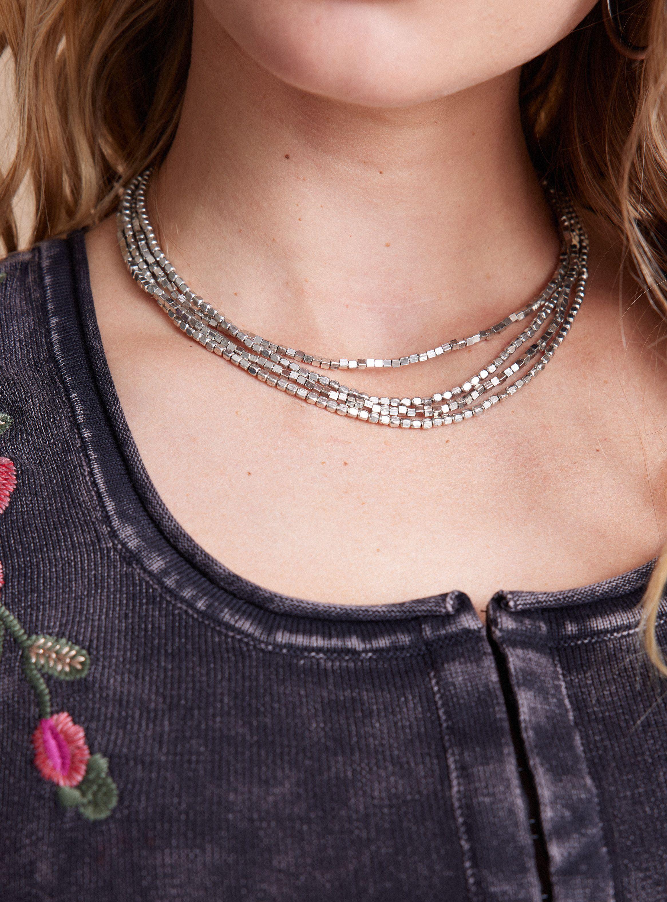 Collar Mostacillas Metálicas-1