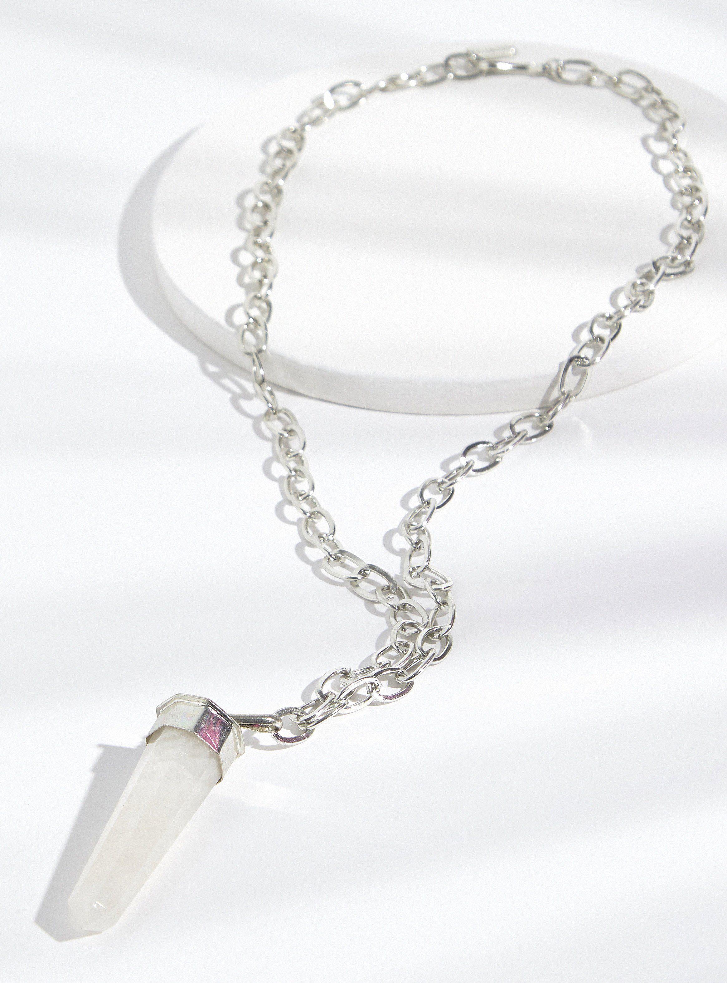 Collar Cadena Cuarzo Natural-2