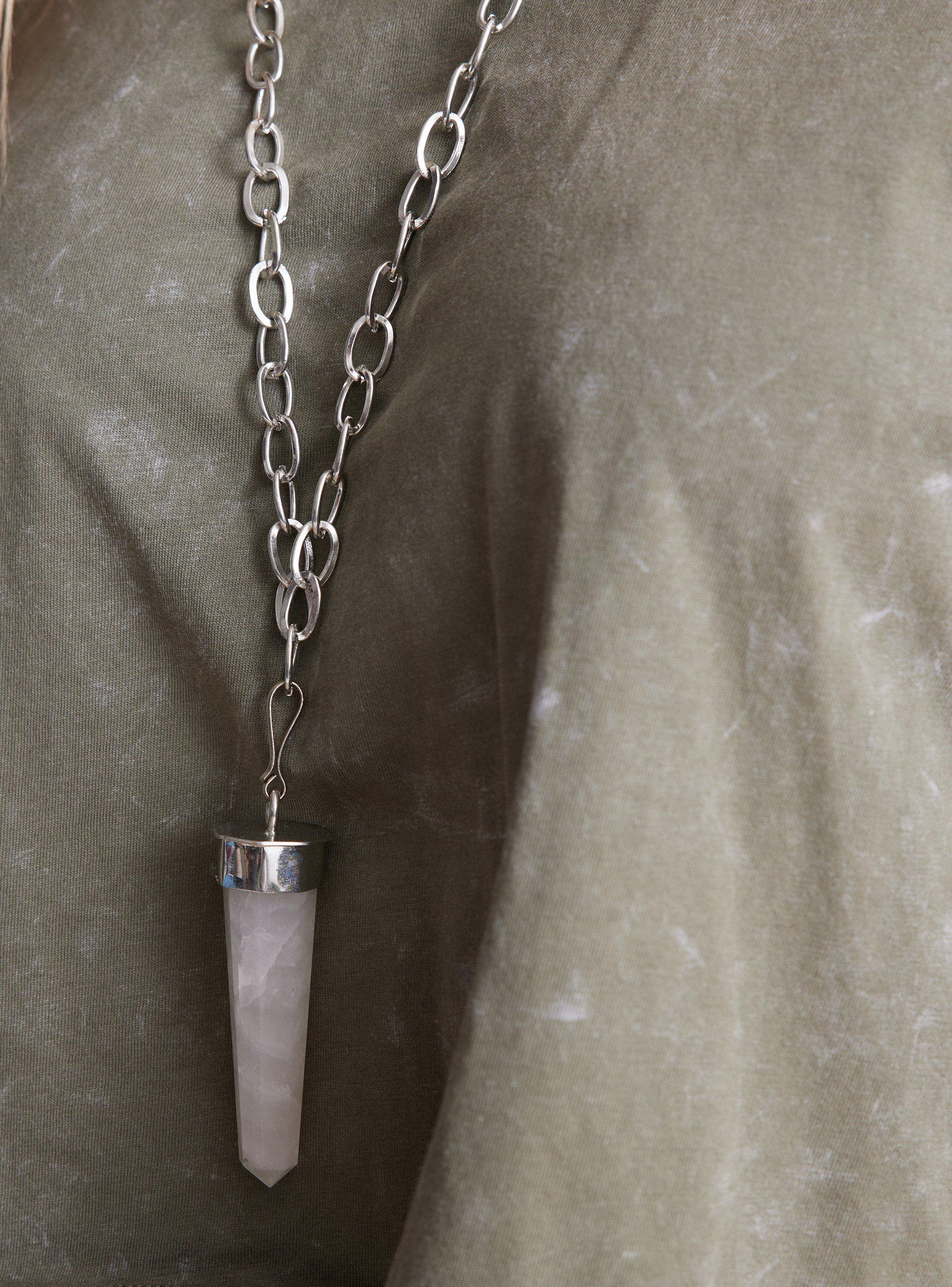 Collar Cadena Cuarzo Natural-1