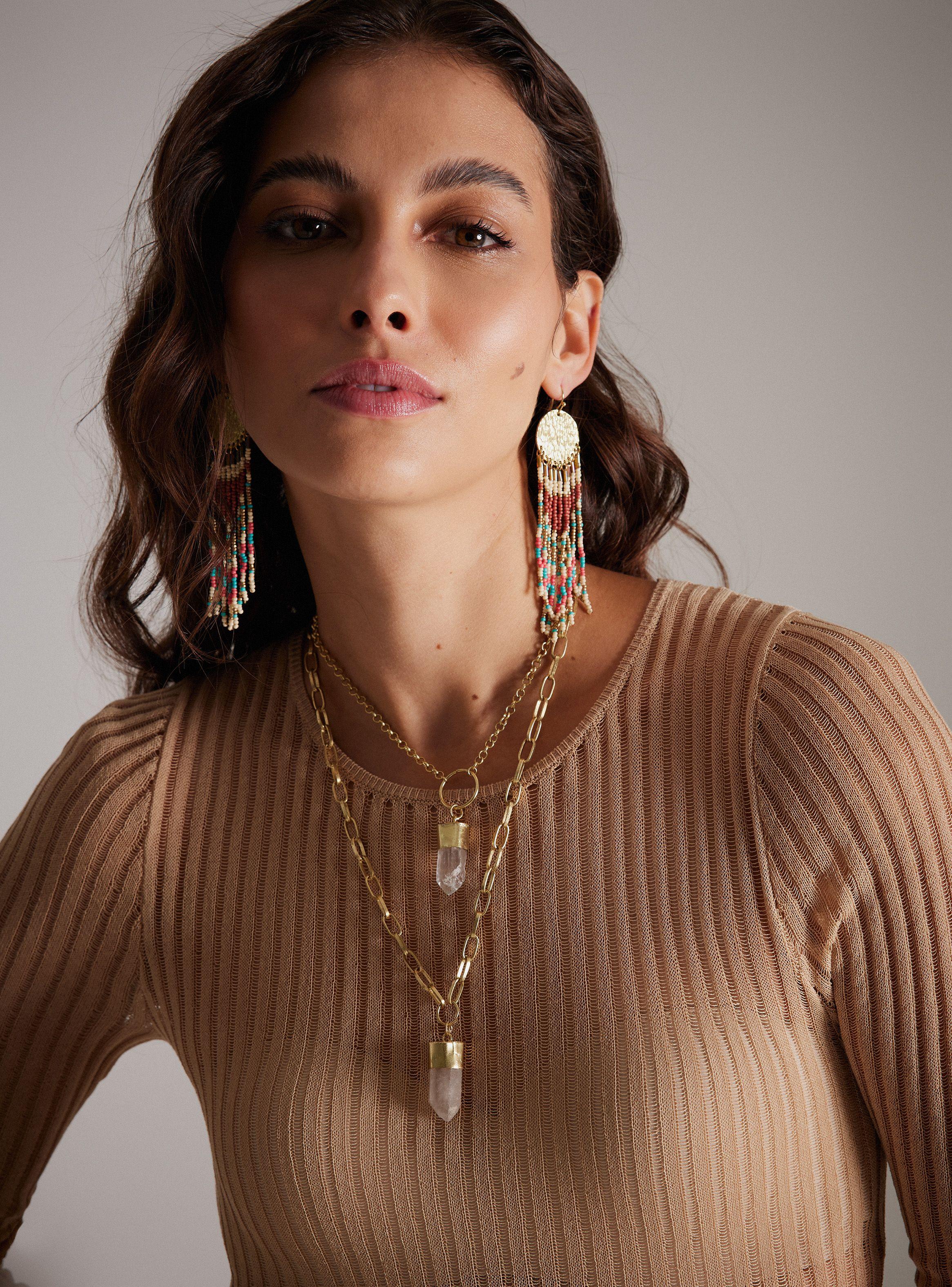 Collar Cuarzos Colgantes-0