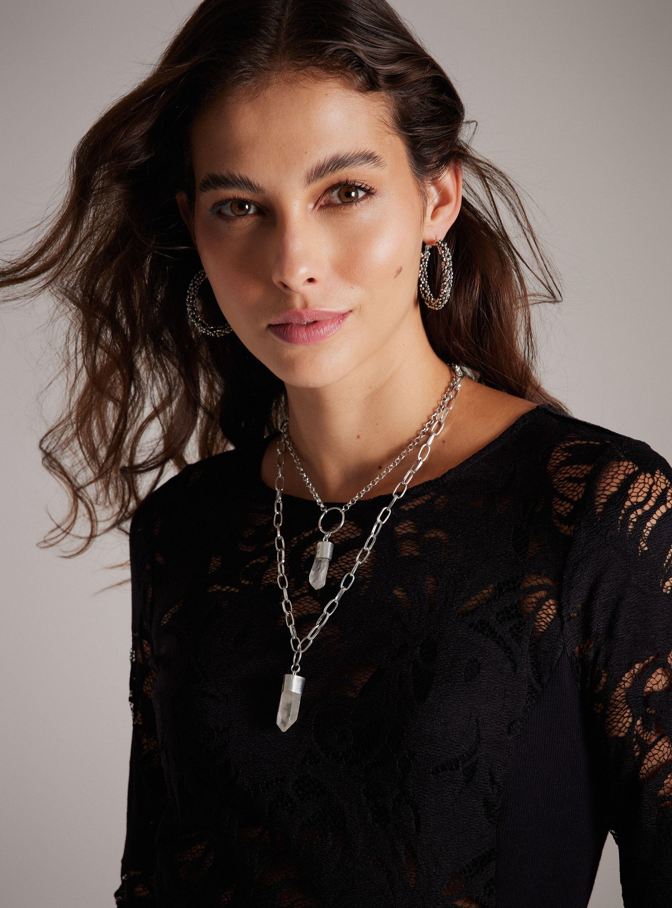 Collar Cuarzos Colgantes-0
