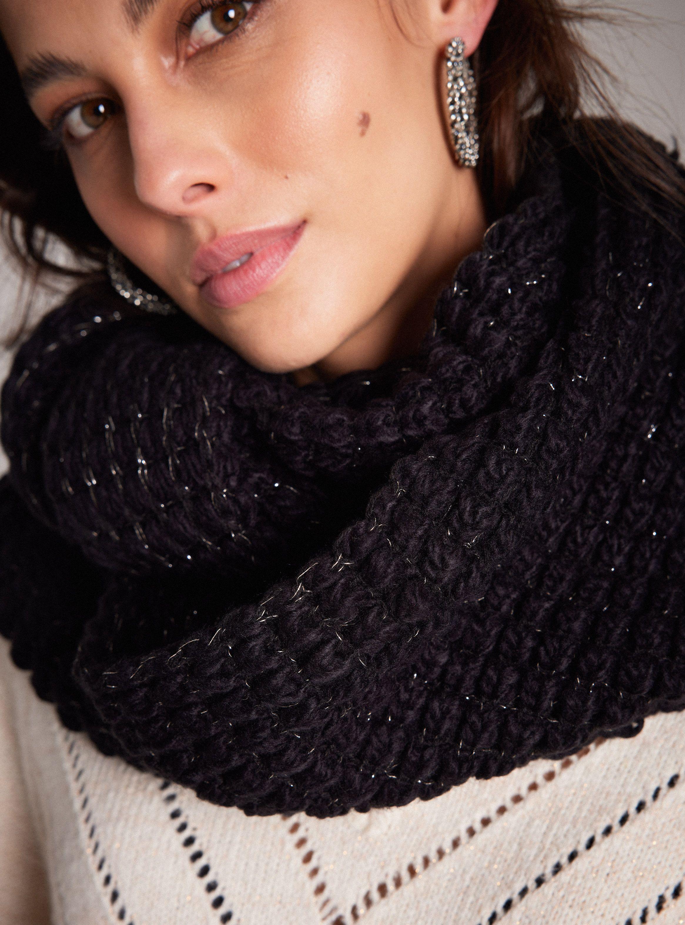 Bufanda Loop Tejido Lurex Bicolor-1