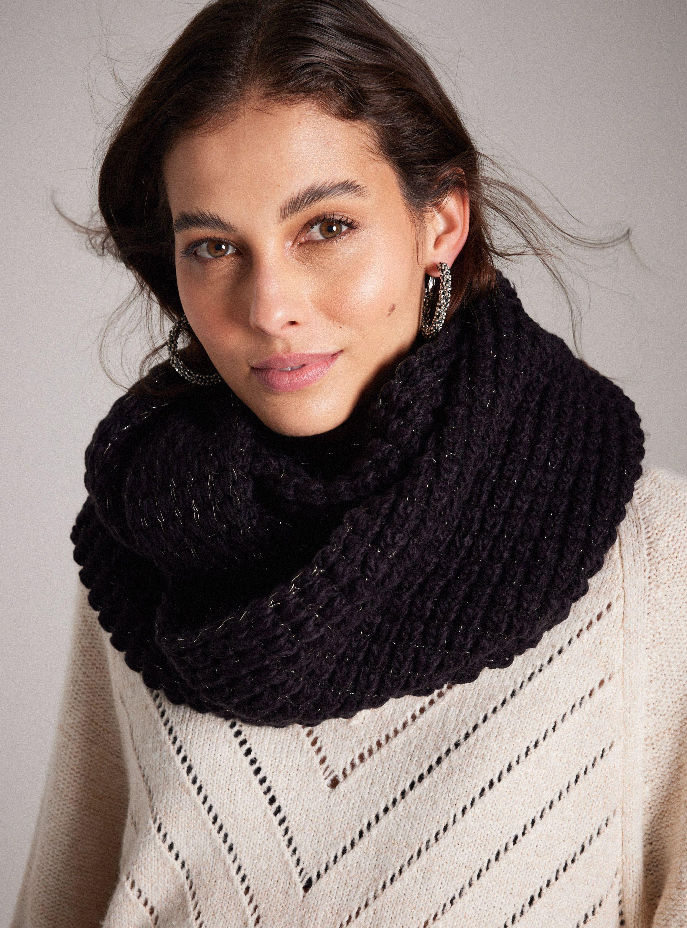 Bufanda Loop Tejido Lurex Bicolor-0