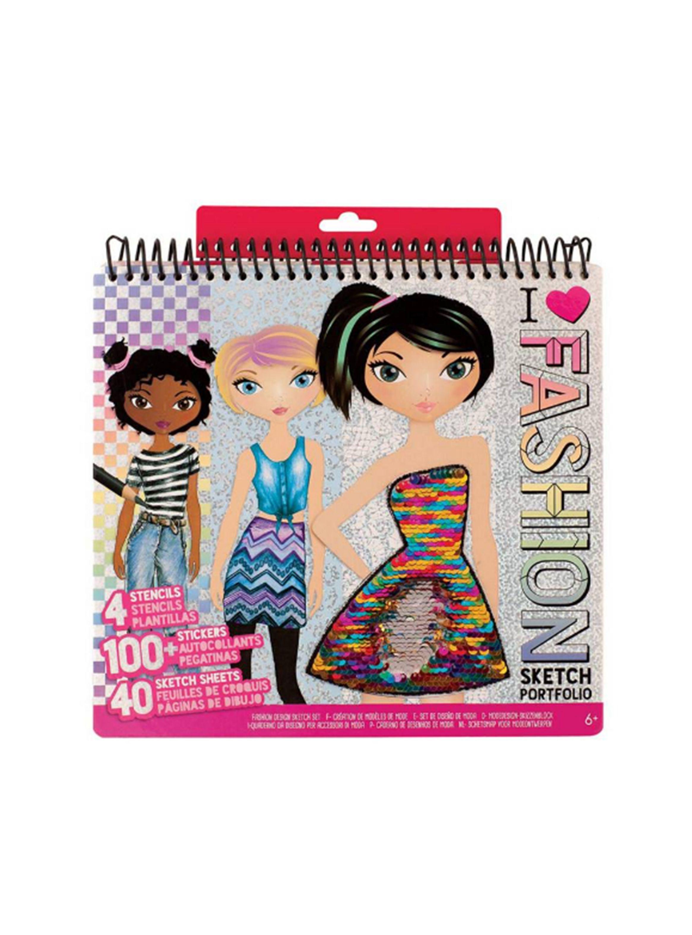 Portafolio Sketchbook de Moda Fashion Angels-0