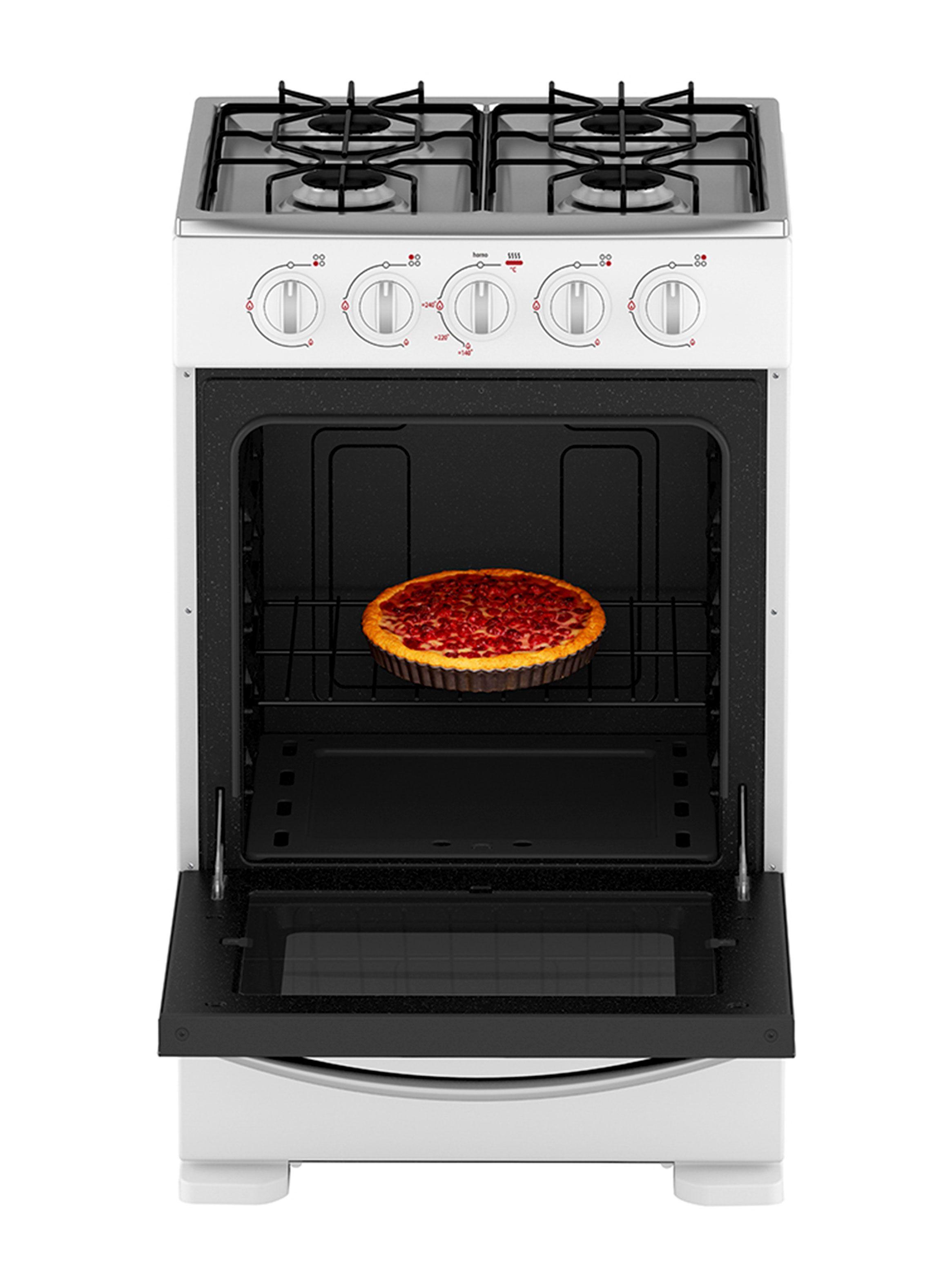 Cocina a Gas 4 Quemadores 52cm CMC20ABX-6 Blanca-3