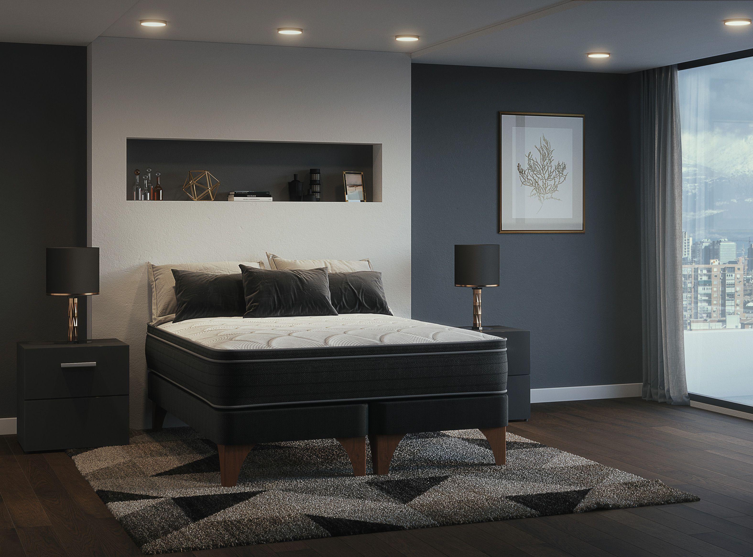 Cama Europea Ten Super King + Almohadas Viscoelásticas-2