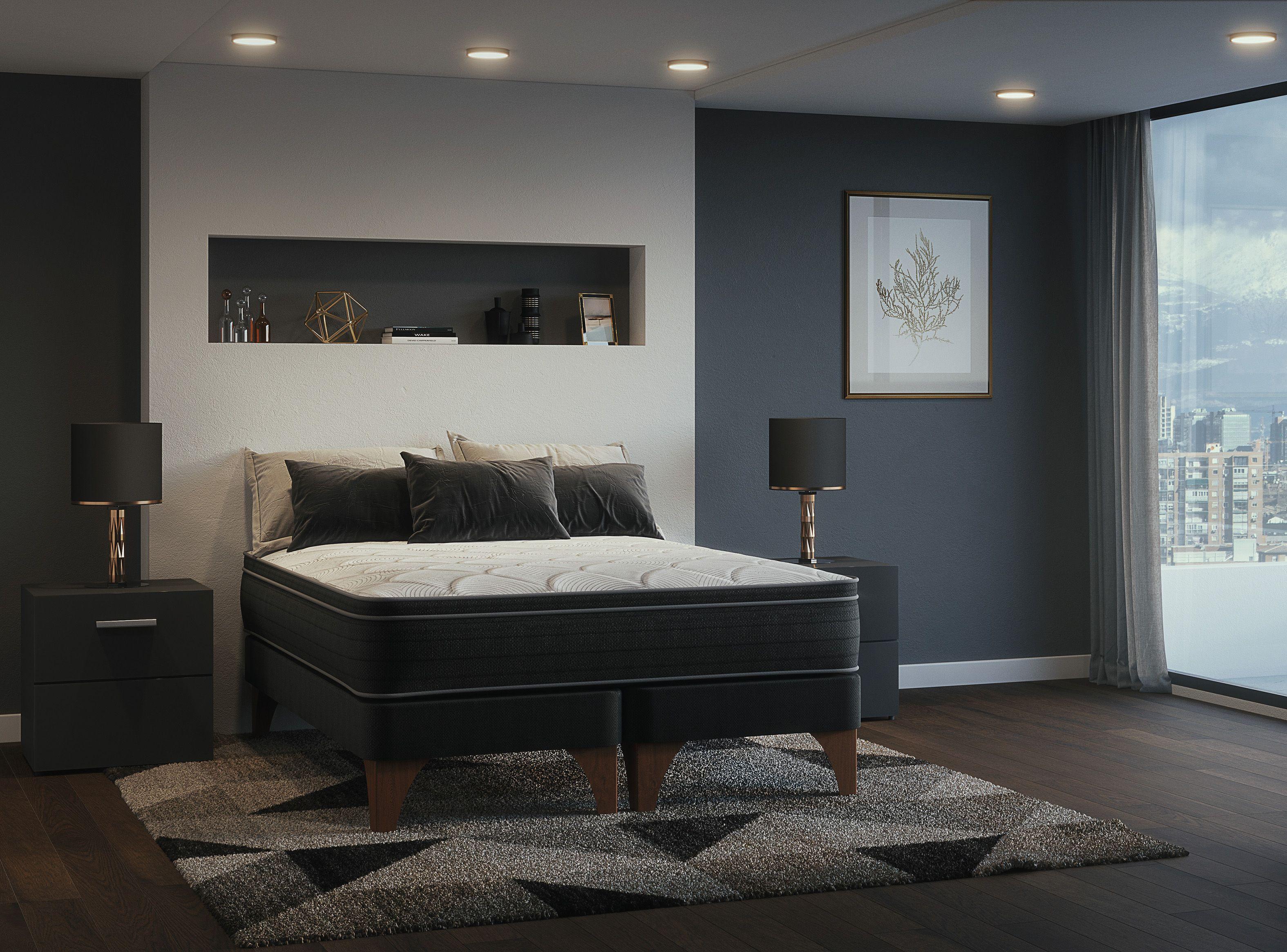 Cama Europea Ten Super King + Respaldo Desing-3