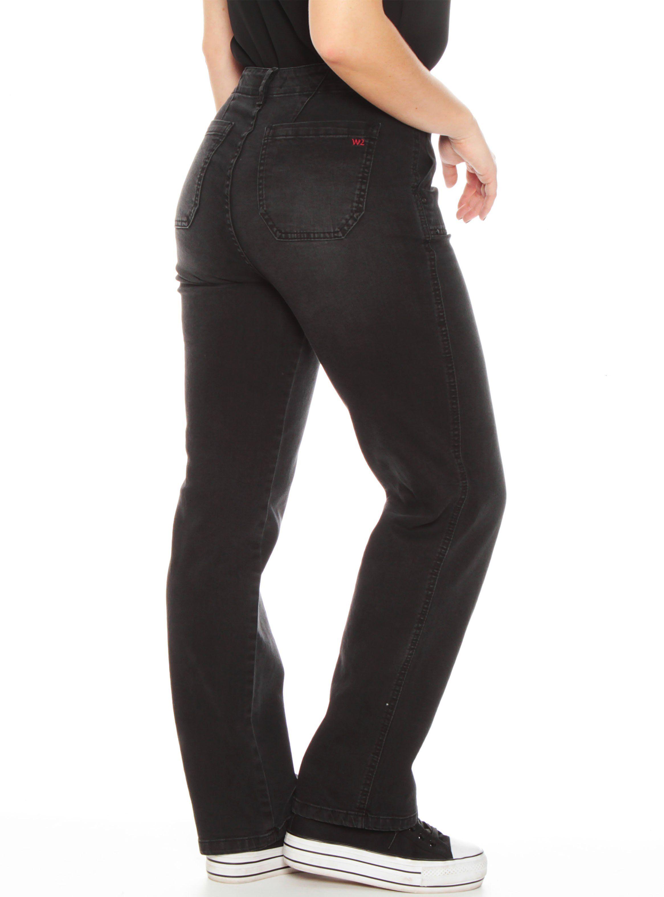 Jeans Cargo Recto Tiro Alto Aplicación Tachas Interna-1