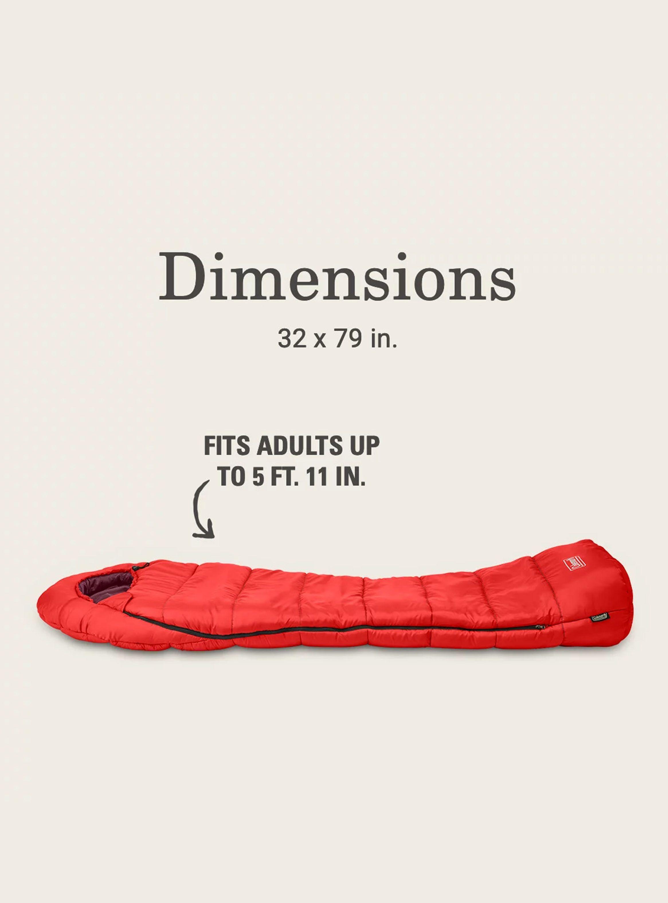 Saco de Dormir Momia Tidelands 40°F Coletherm Rojo-1