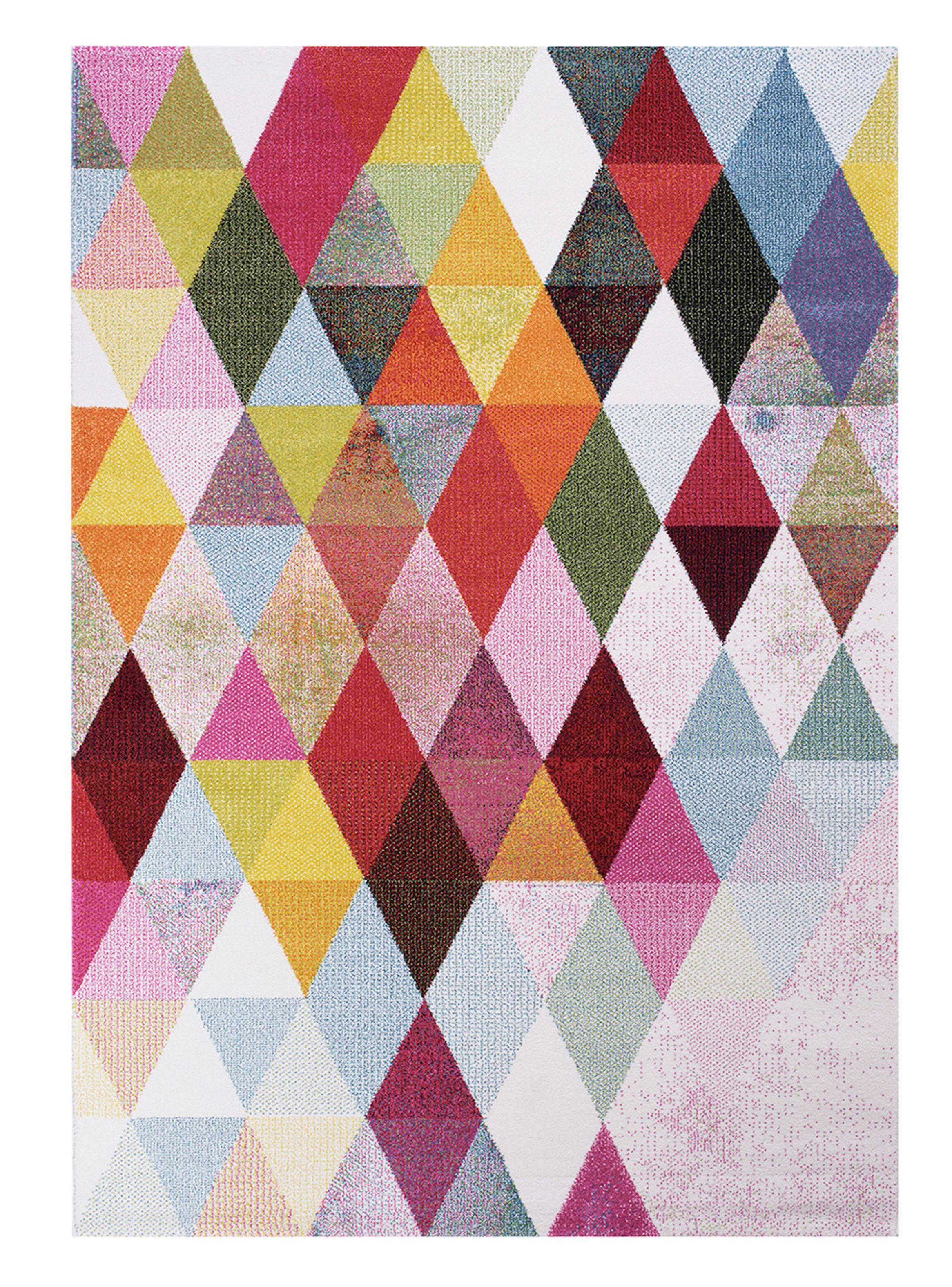 Alfombra Kaleidoscopio Multicolor 160 x 230 cm-0