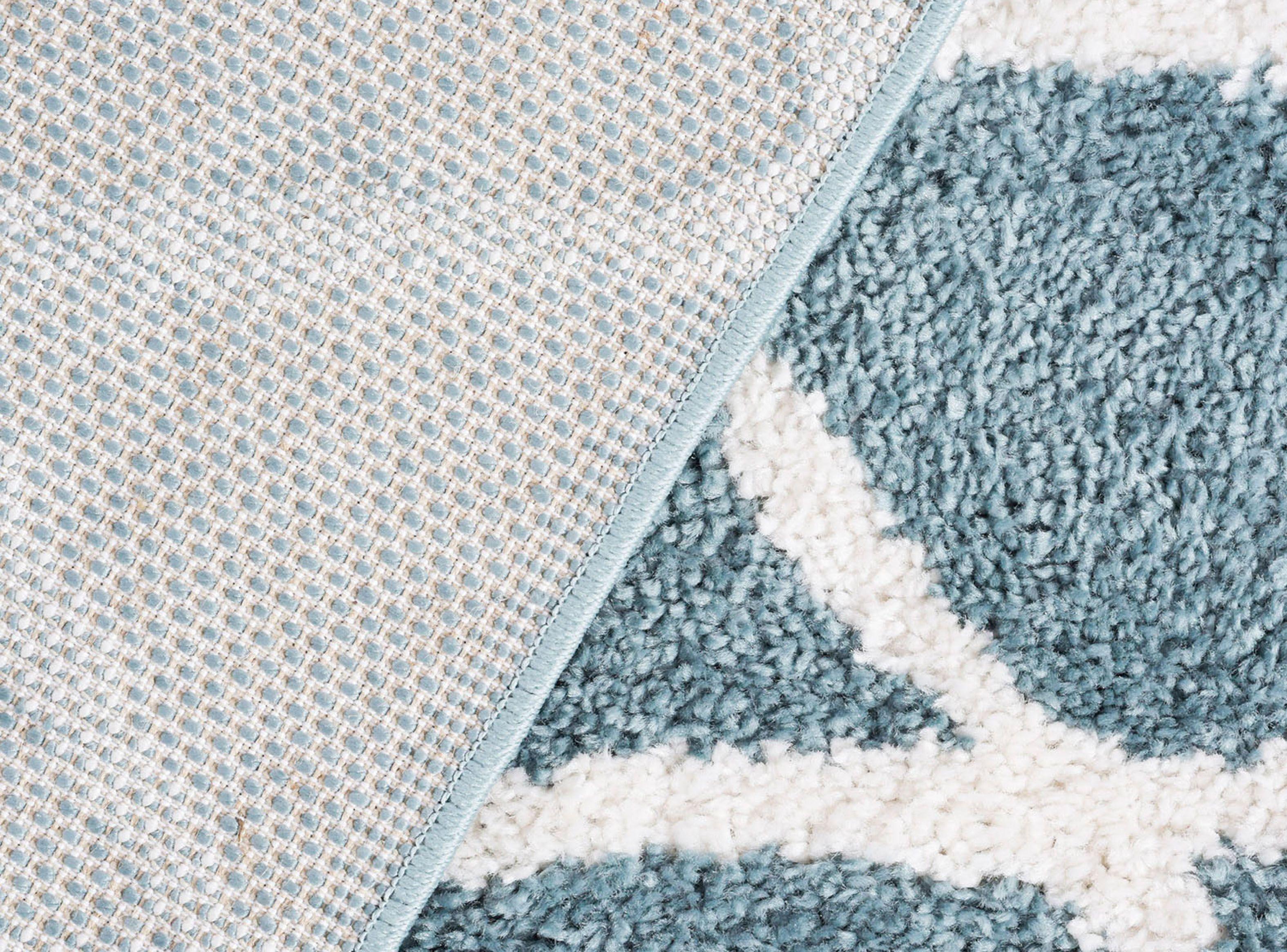 Bajada de Cama Jacinta 60 x 120 cm Celeste DIB-2