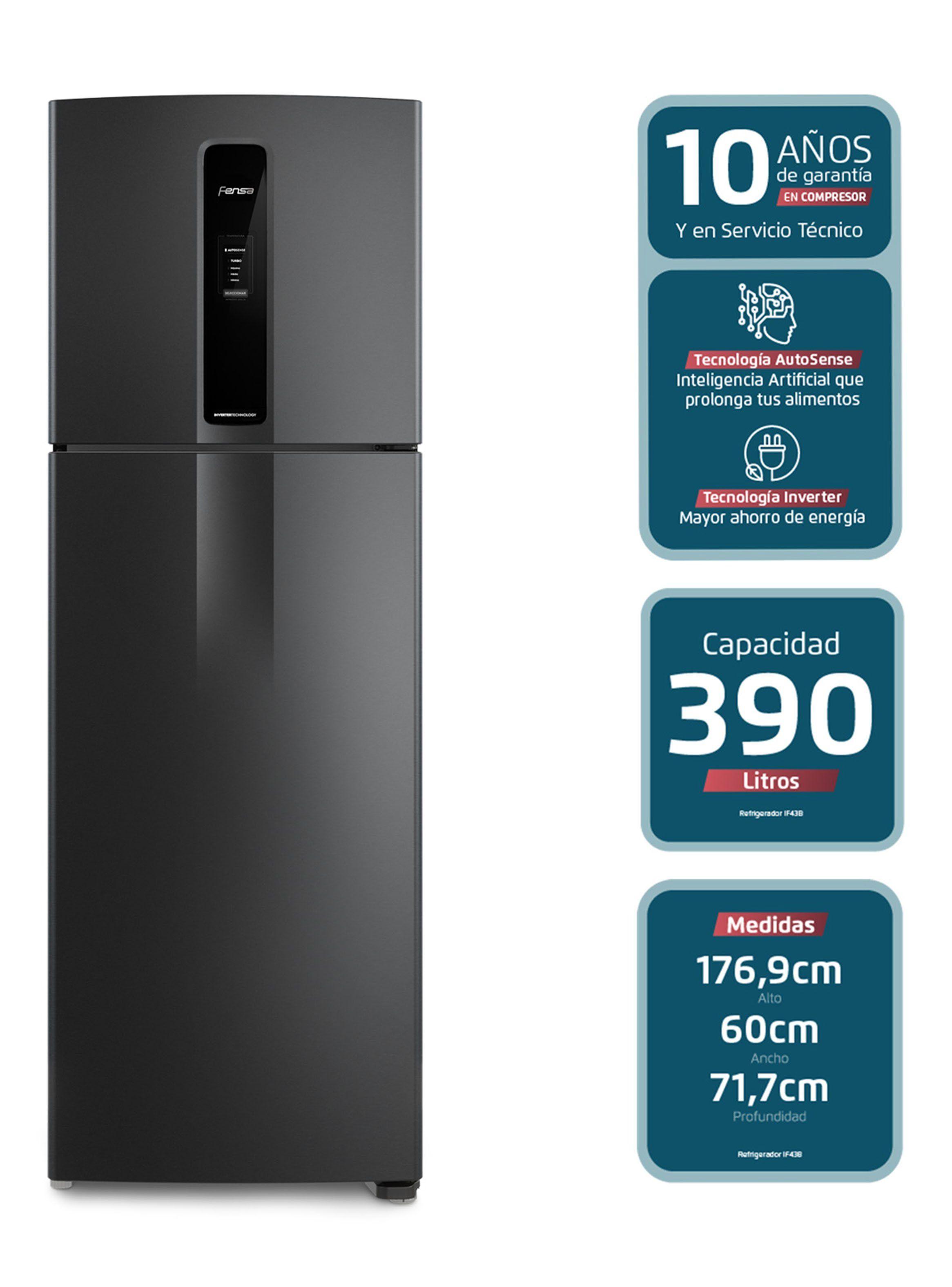 Refrigerador Top Freezer No Frost 390 Litros IF43B Negro-2