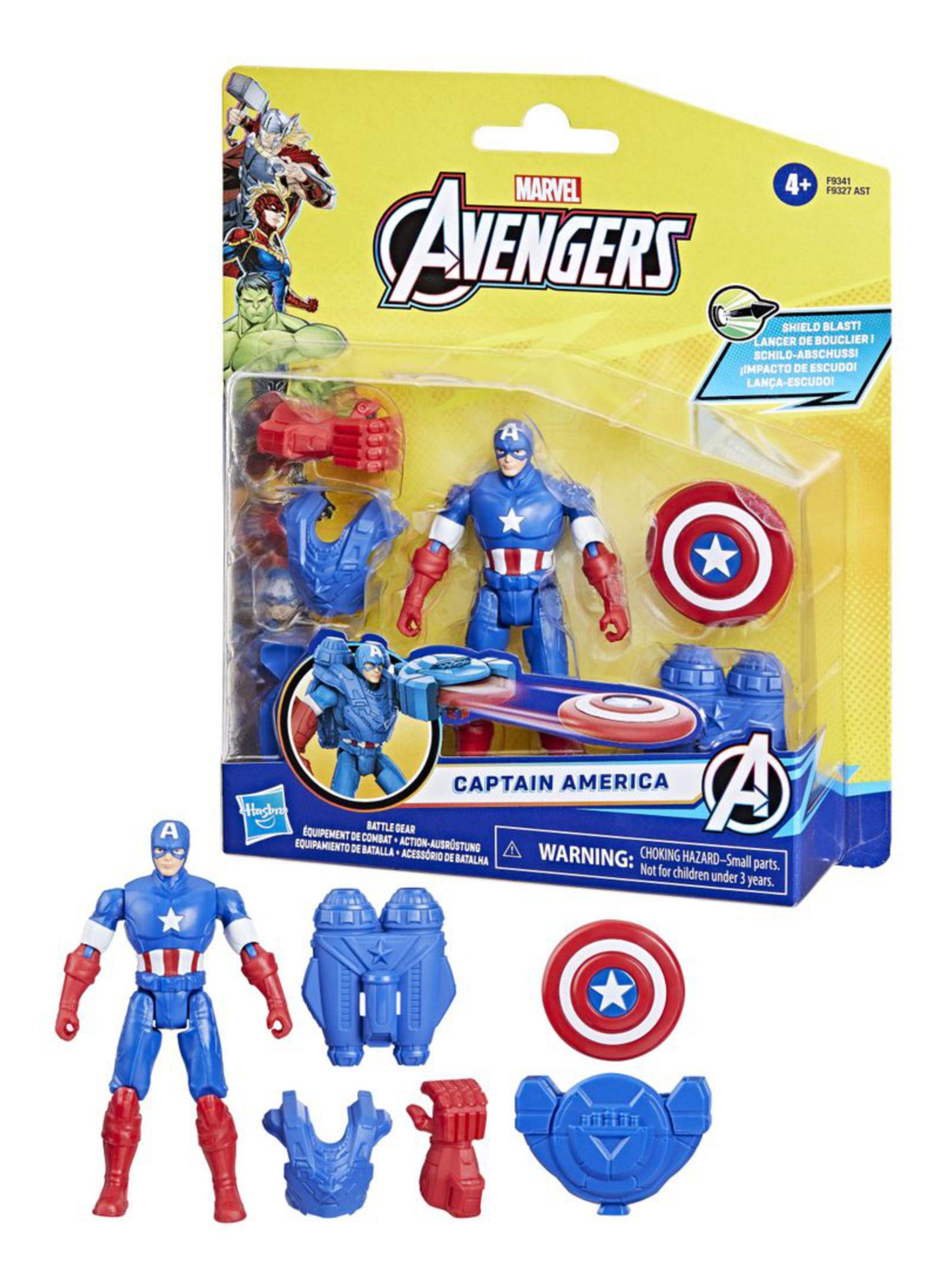 Figura de Acción Capitán América + Equipamiento de Batalla-2