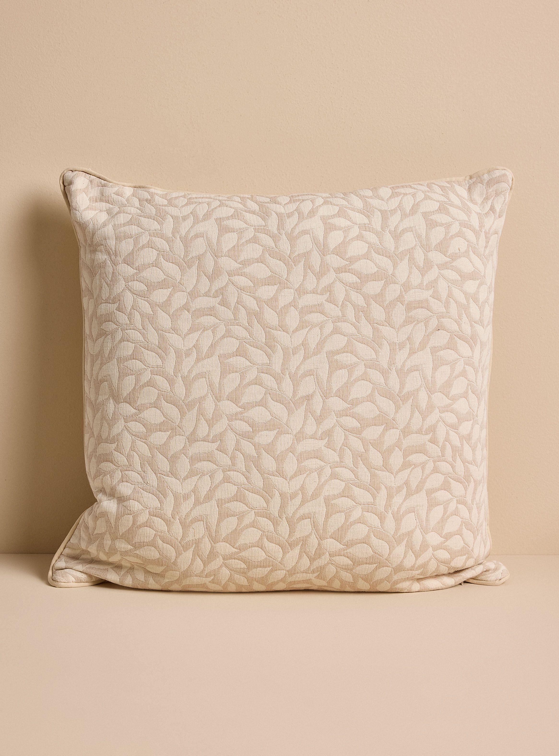Cojín Jacquard Hojas 50x50 cm-0