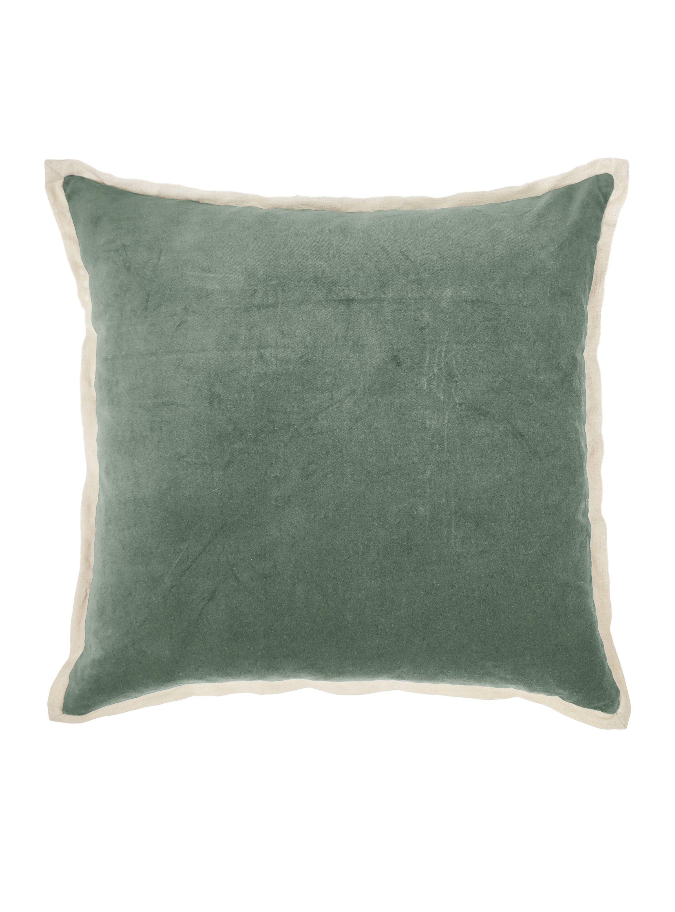Cojín Velvet Borde Lino 50x50 cm-0