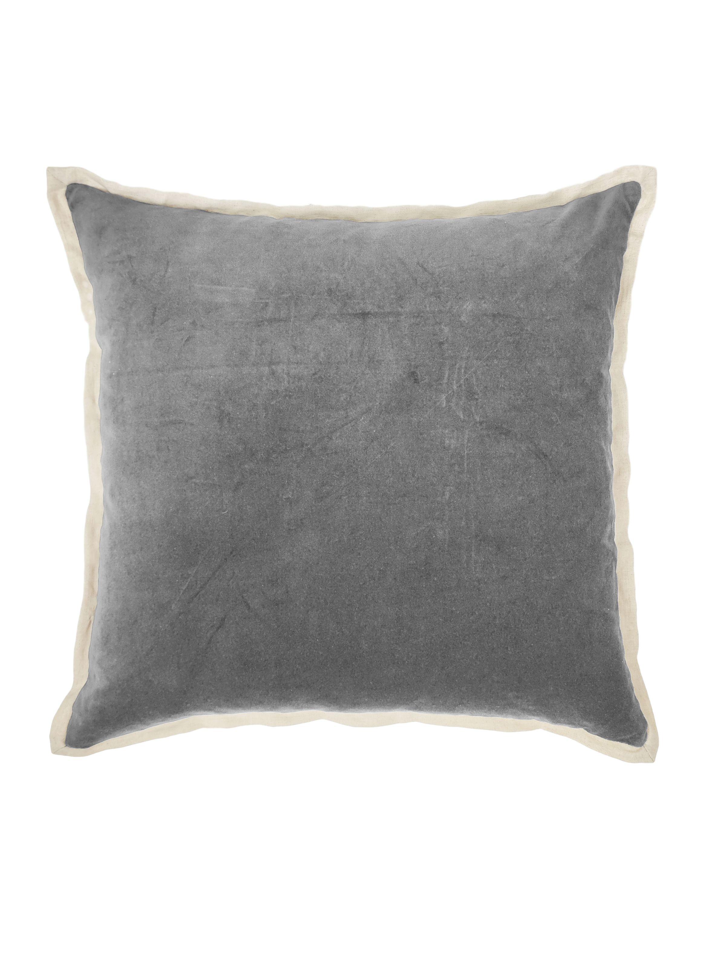 Cojín Velvet Borde Lino 50x50 cm-0