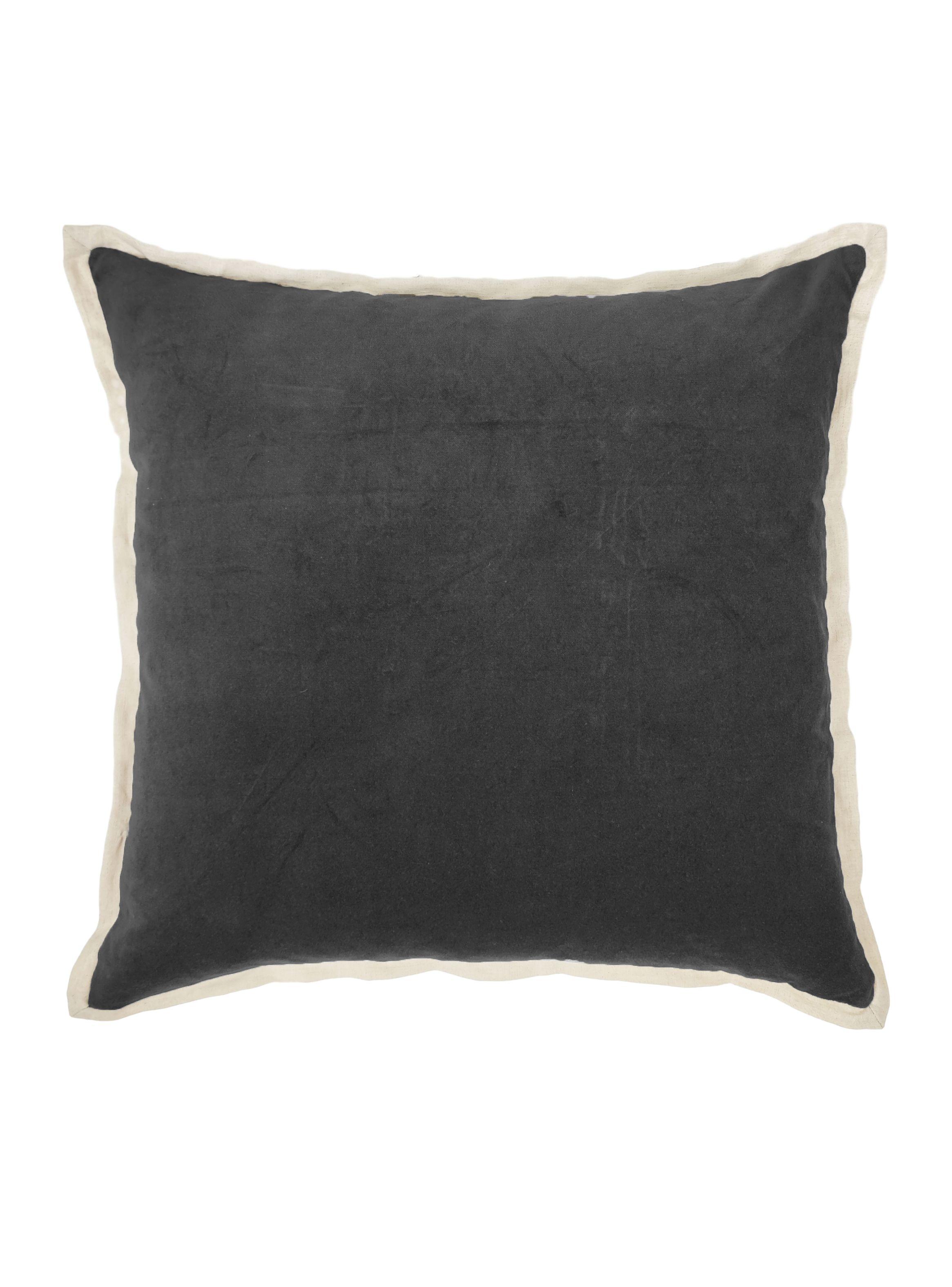Cojín Velvet Borde Lino 50x50 cm-0