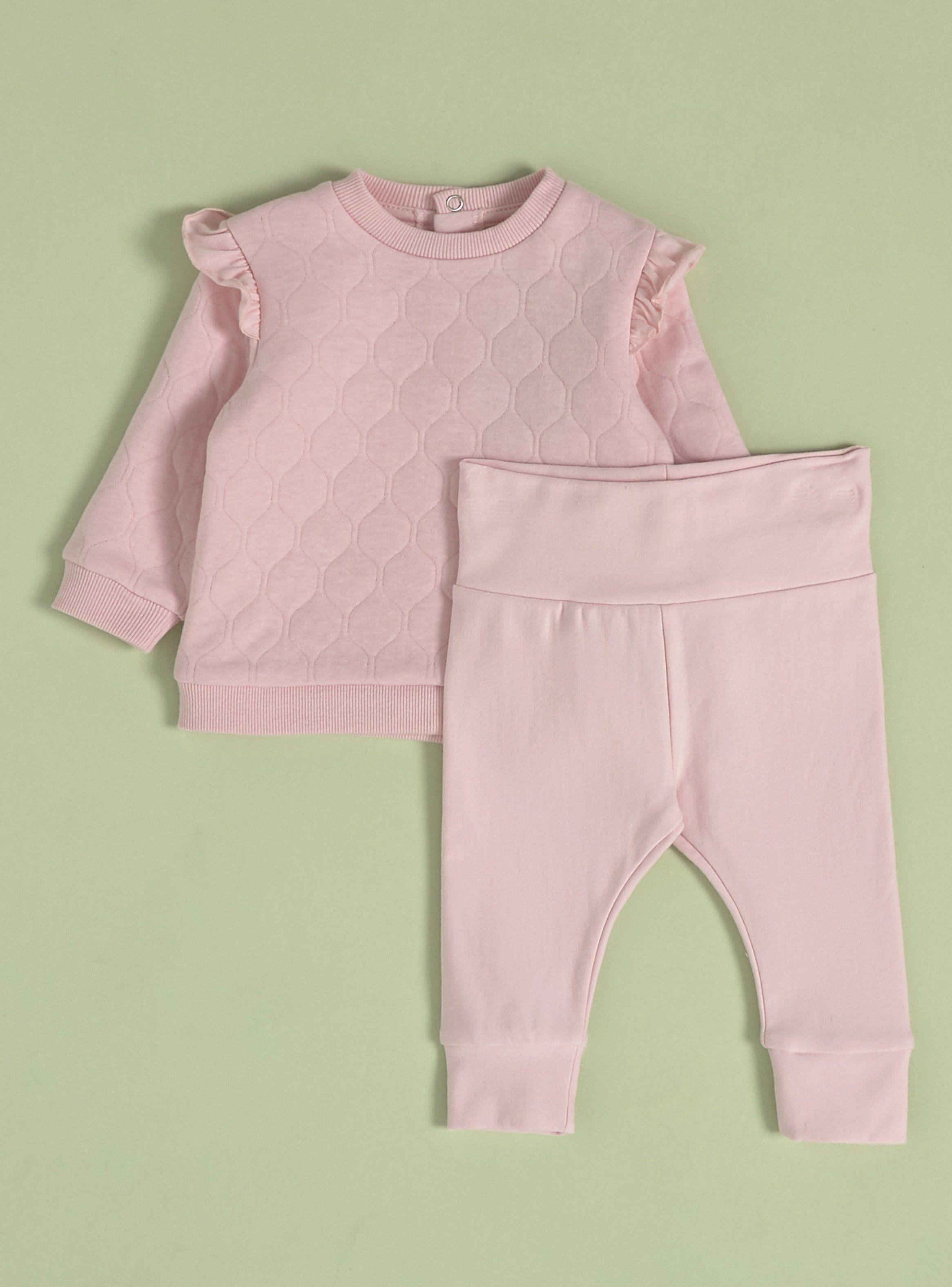 Conjunto Polerón con Vuelos y Calzas Niña-0