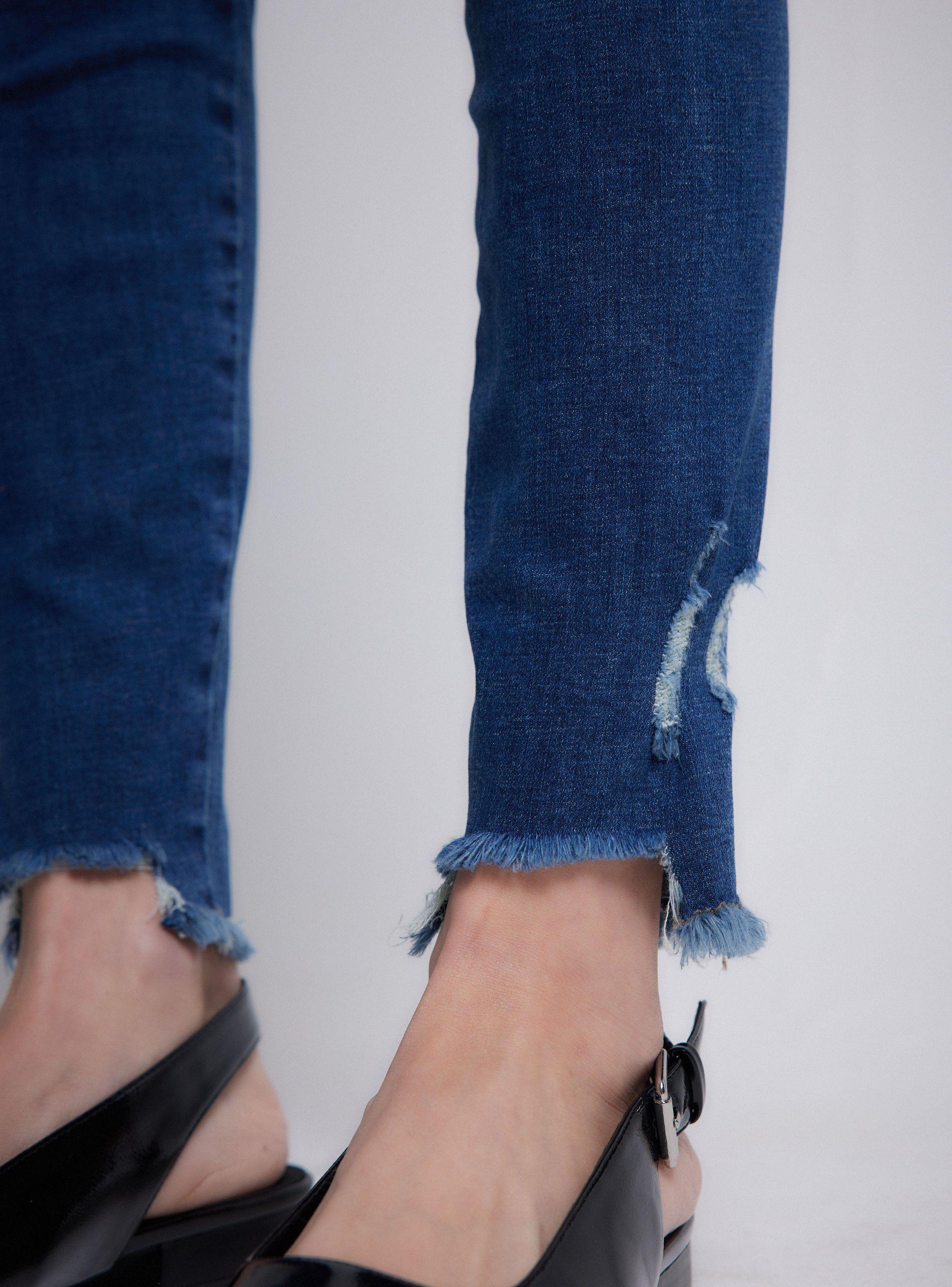 Jeans Azul Medio sin Costura en Costado-3