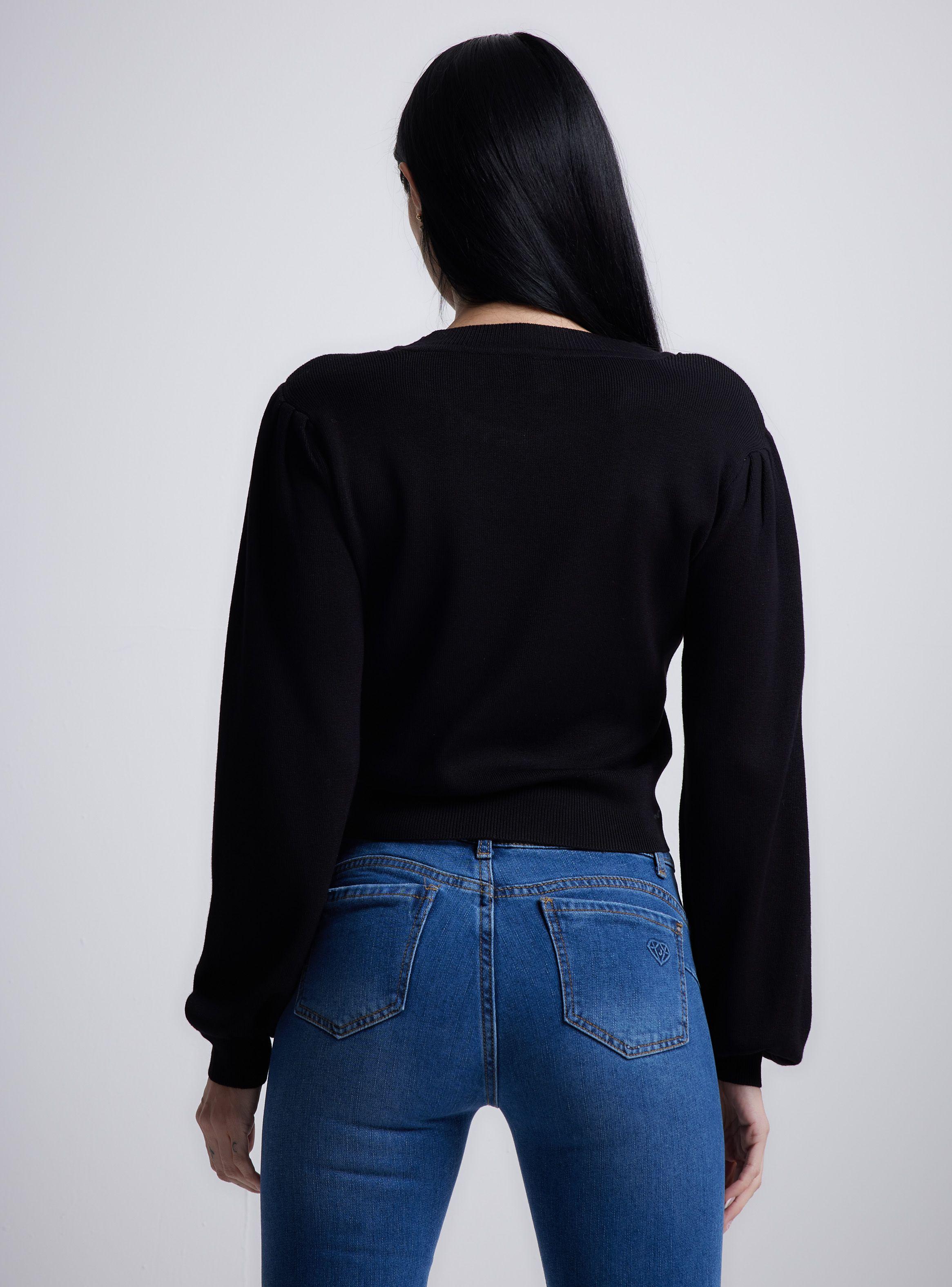 Sweater Cutout Manga Abultada-1