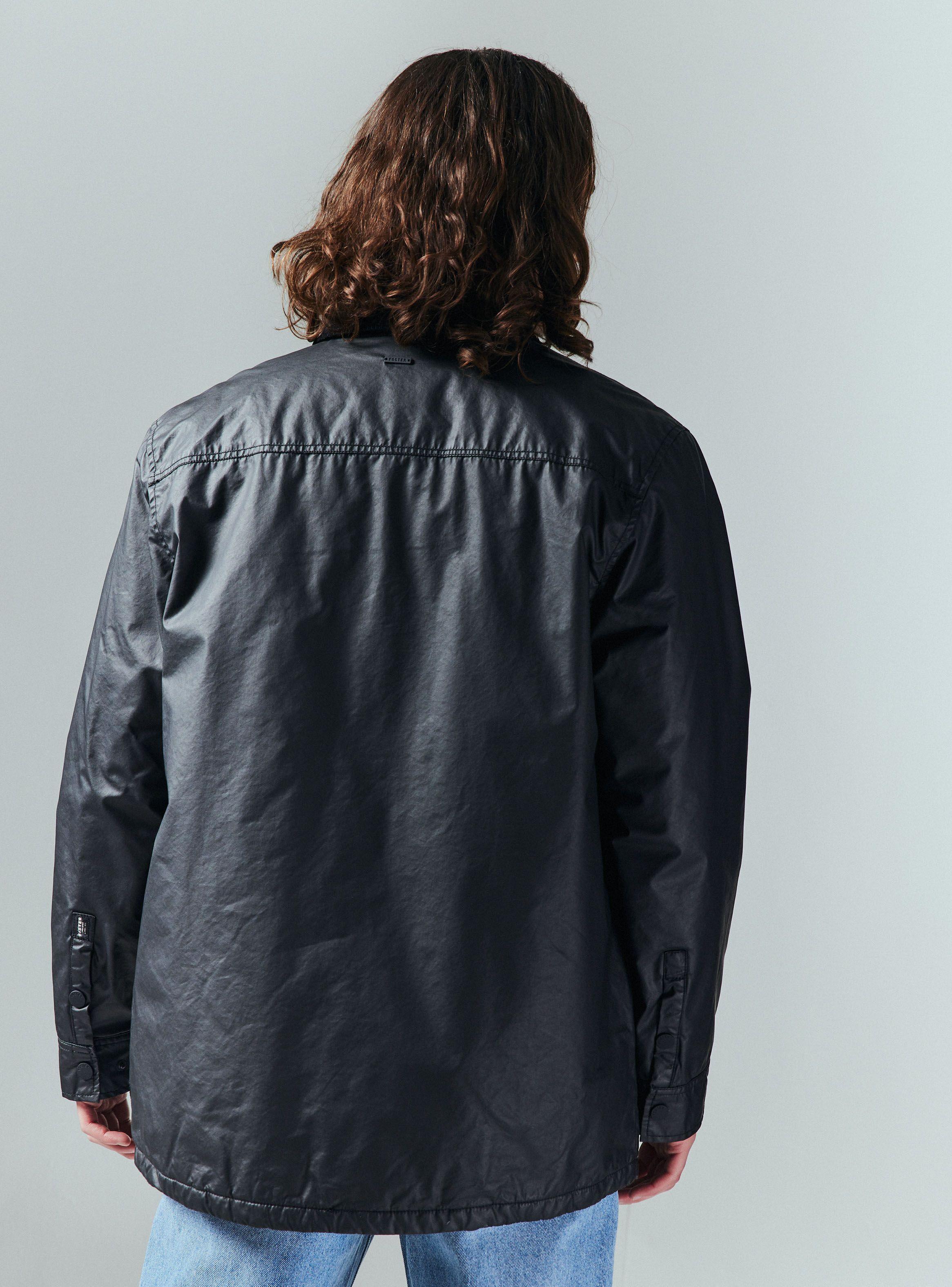 Chaqueta Waxed con Bolsillos-1