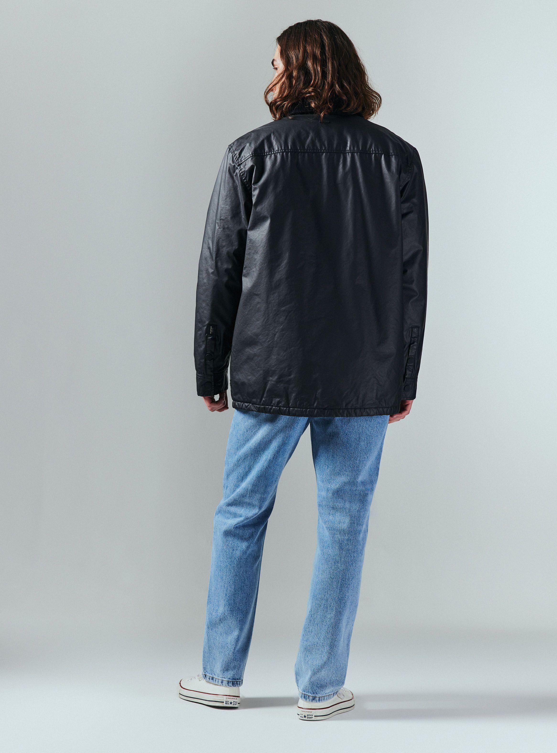 Chaqueta Waxed con Bolsillos-5