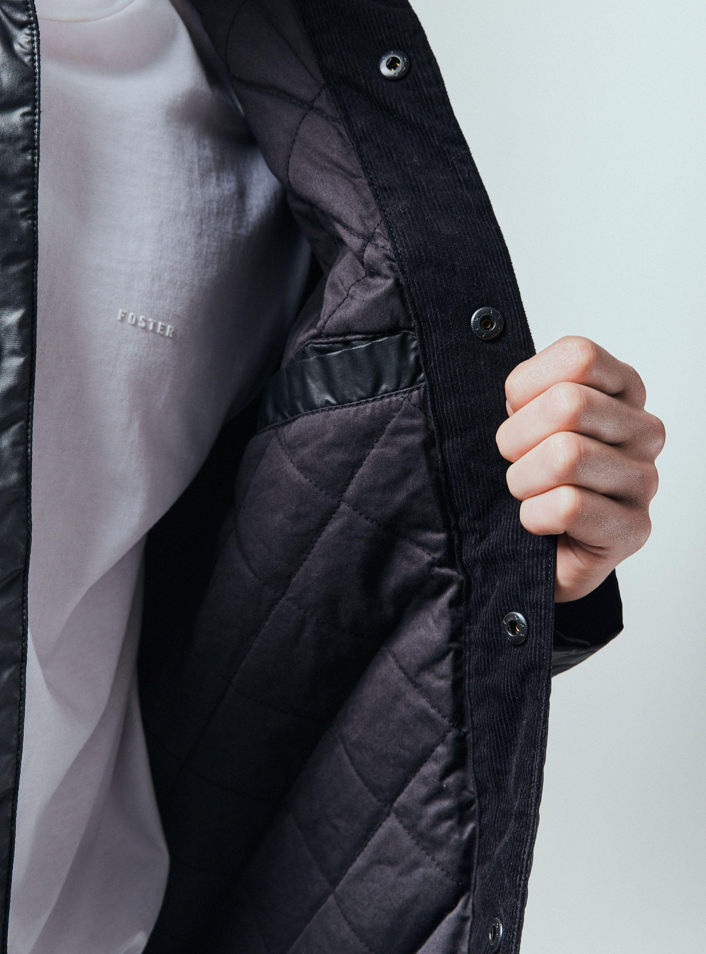 Chaqueta Waxed con Bolsillos-2