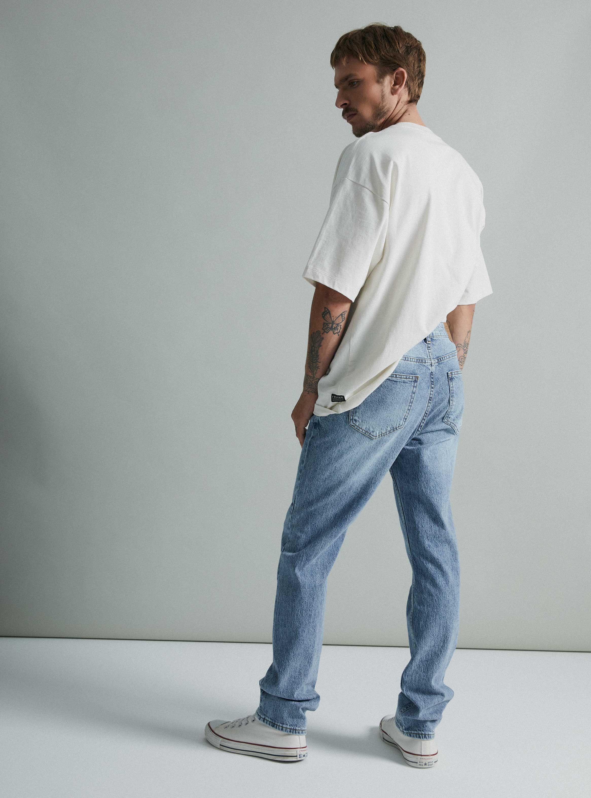 Jeans Slim Indigo Semi Elasticado-5