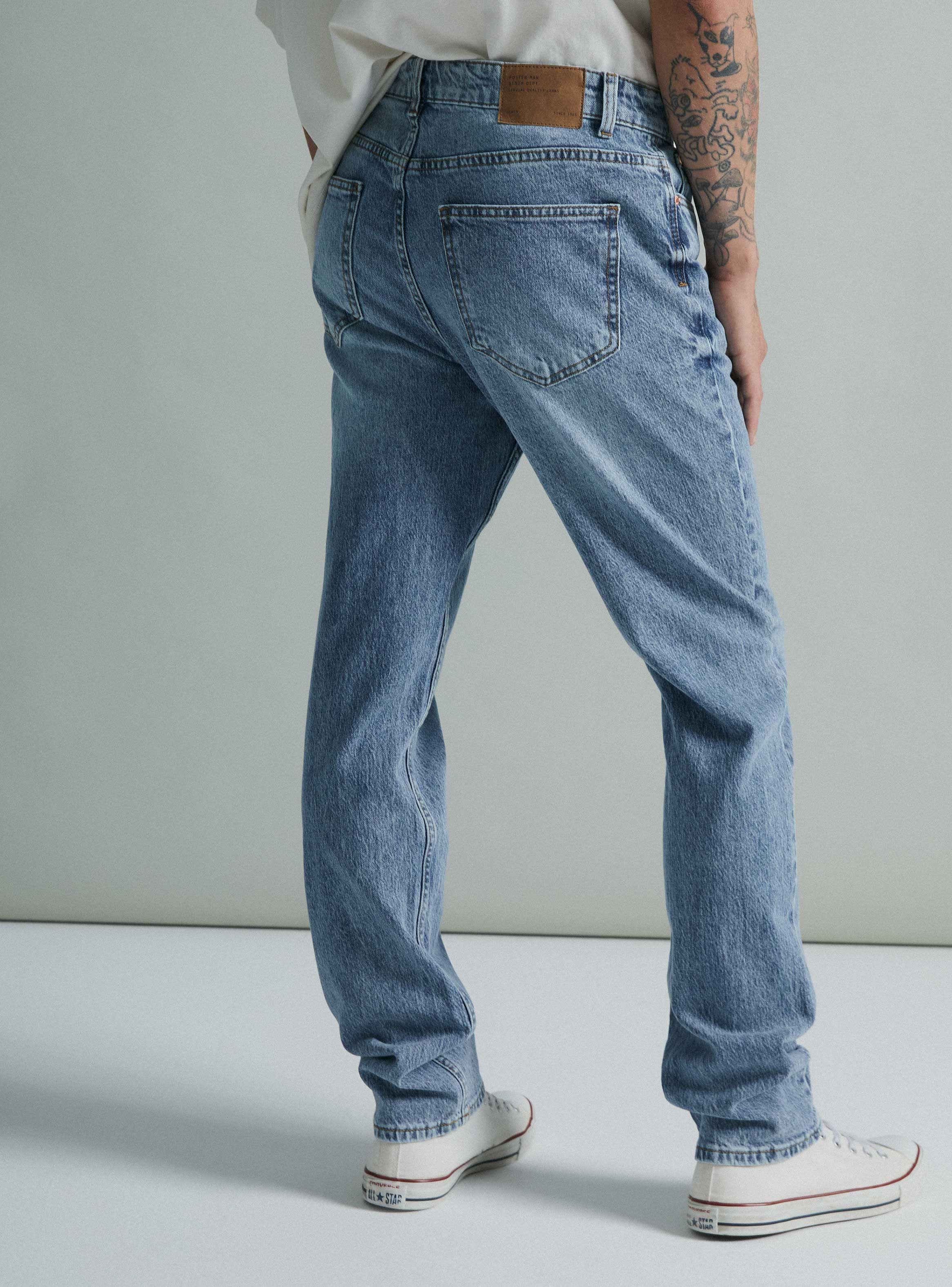 Jeans Slim Indigo Semi Elasticado-1