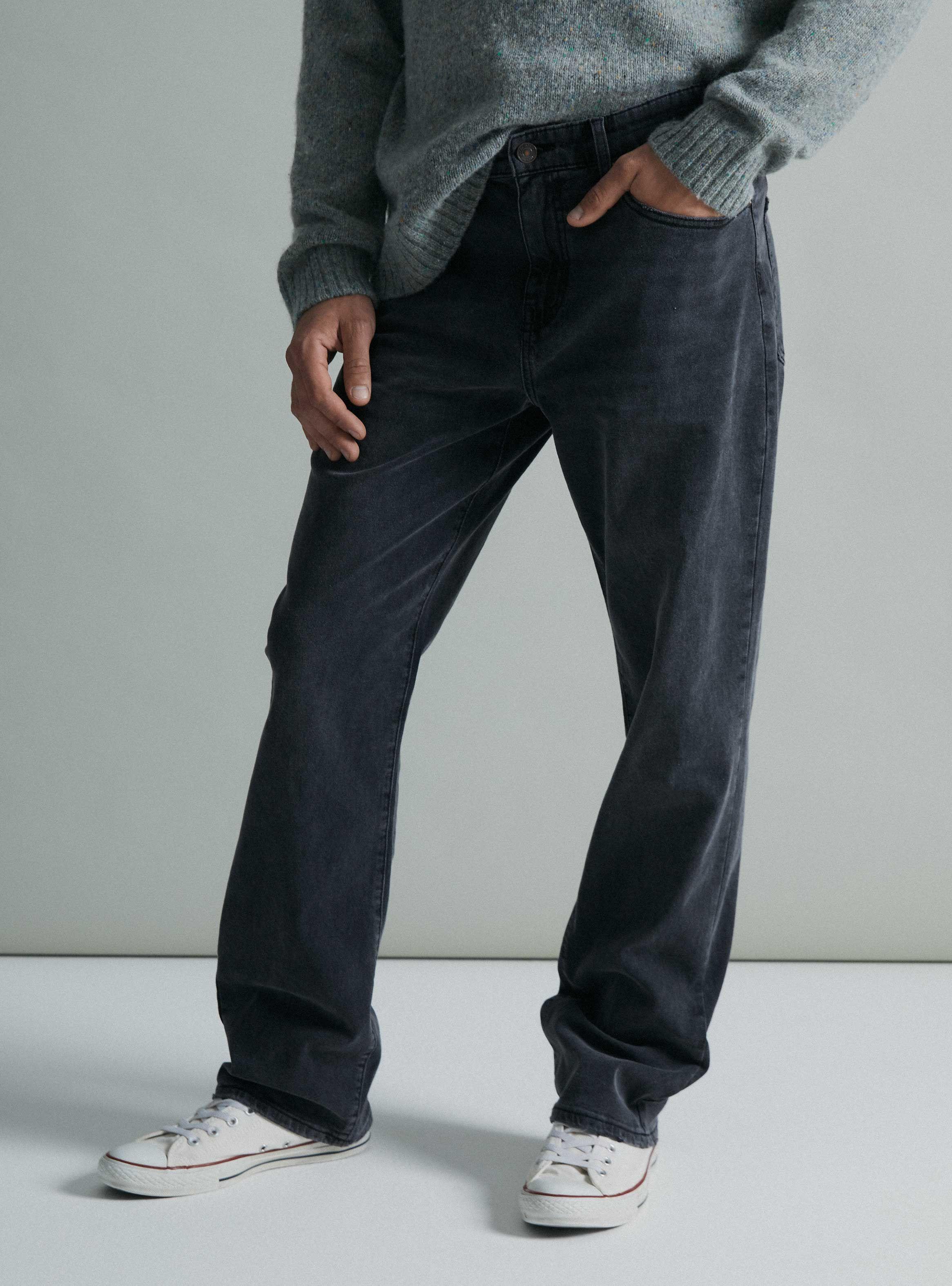 Jeans Recto Calce Semi Elasticado-0