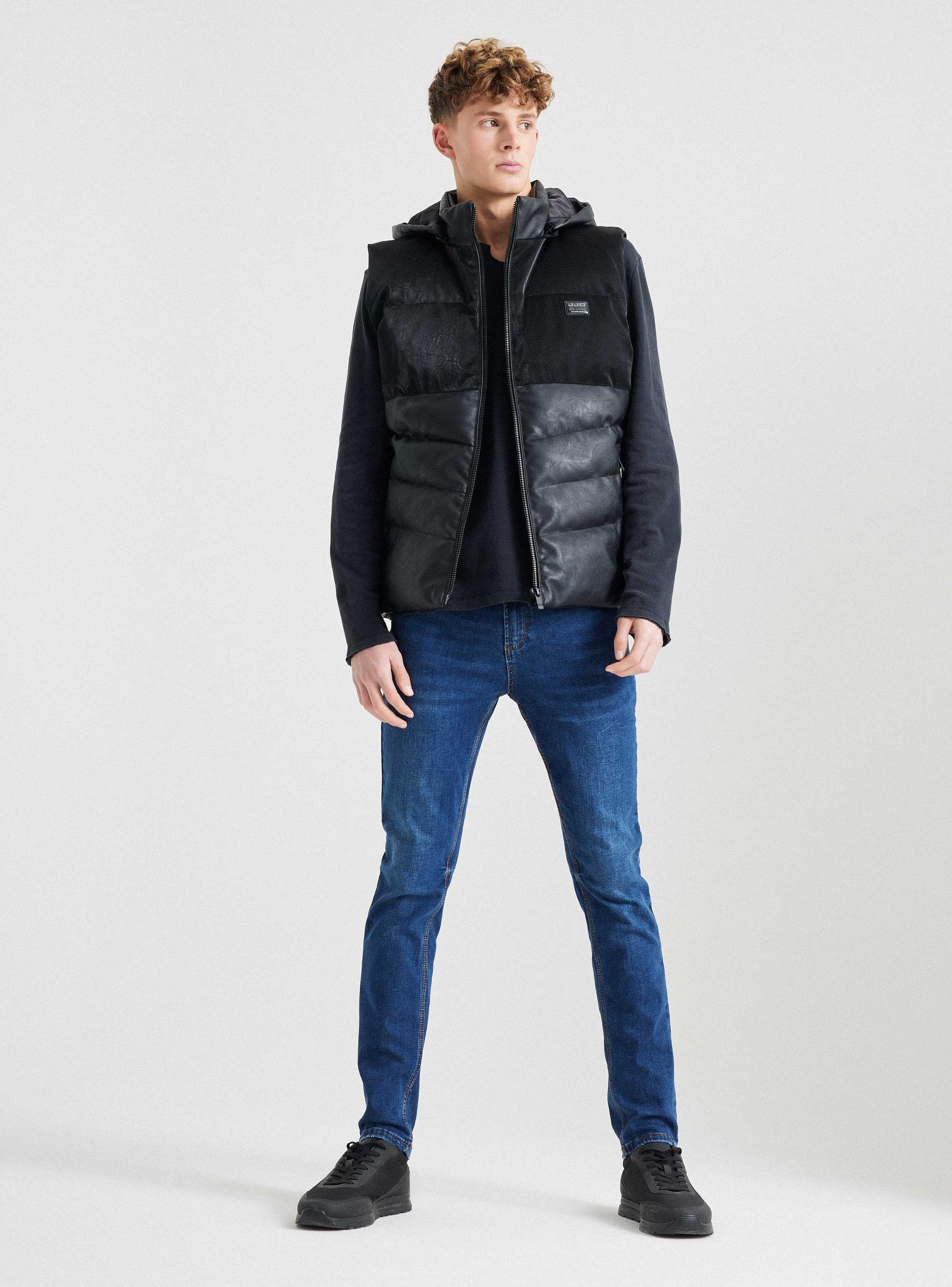 Jeans Skinny Fit Tiro Medio Detalle Pretina-4