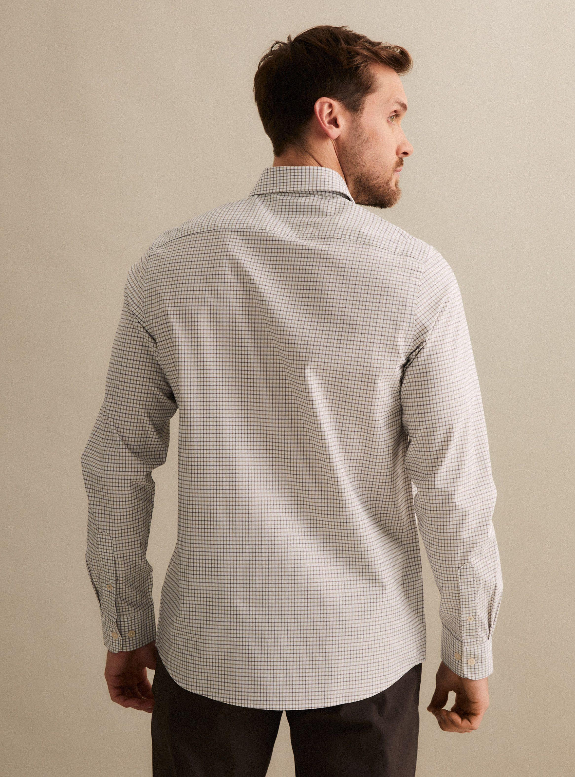 Camisa Manga Larga Cuadro Básico-1