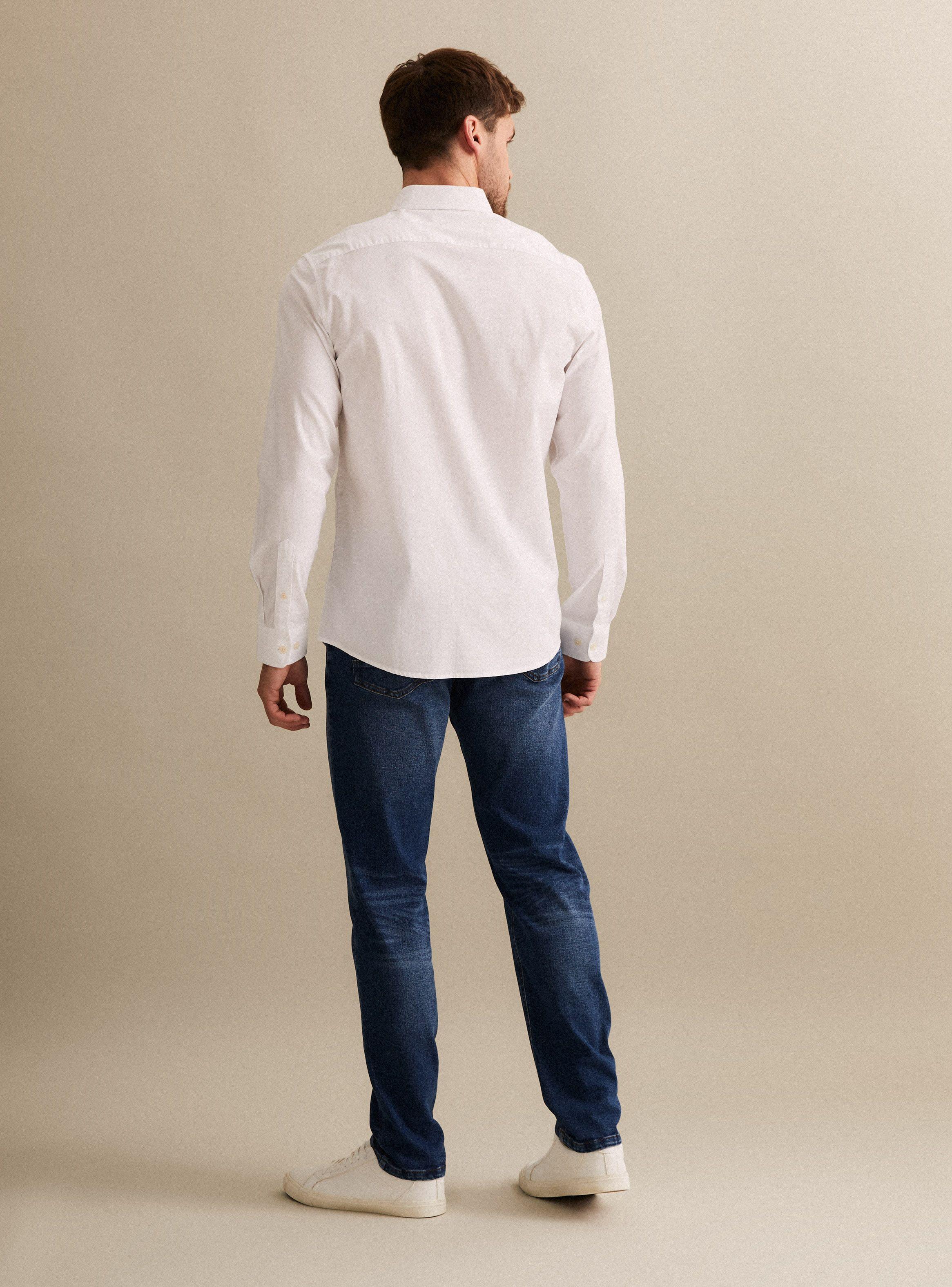 Camisa Manga Larga Lisa Oxford-5