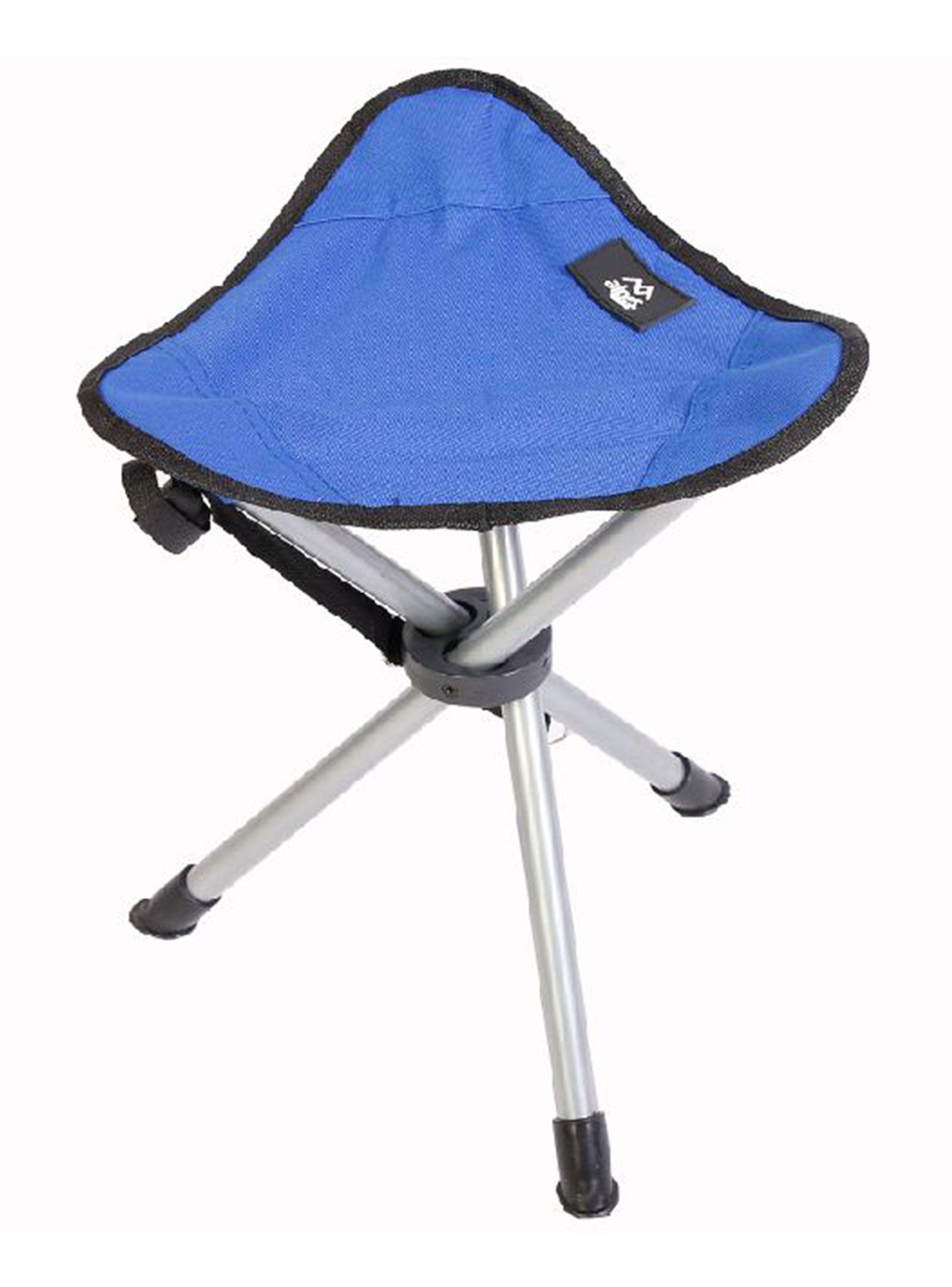 Banquito Tripode de Camping Hierro Azul-0
