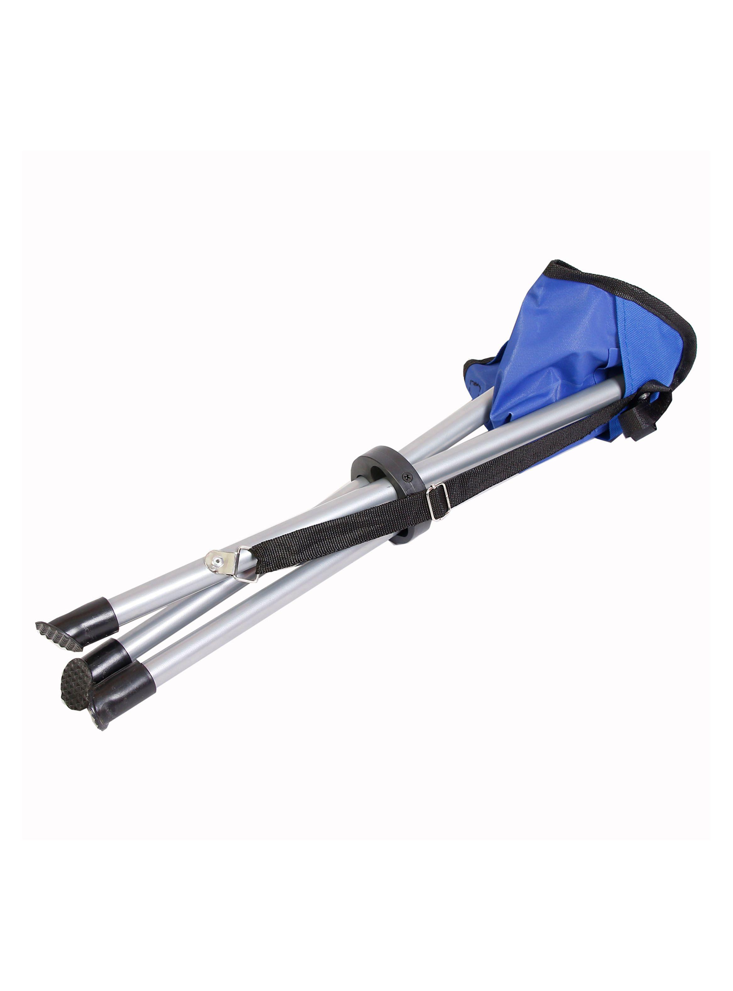 Banquito Tripode de Camping Hierro Azul-3