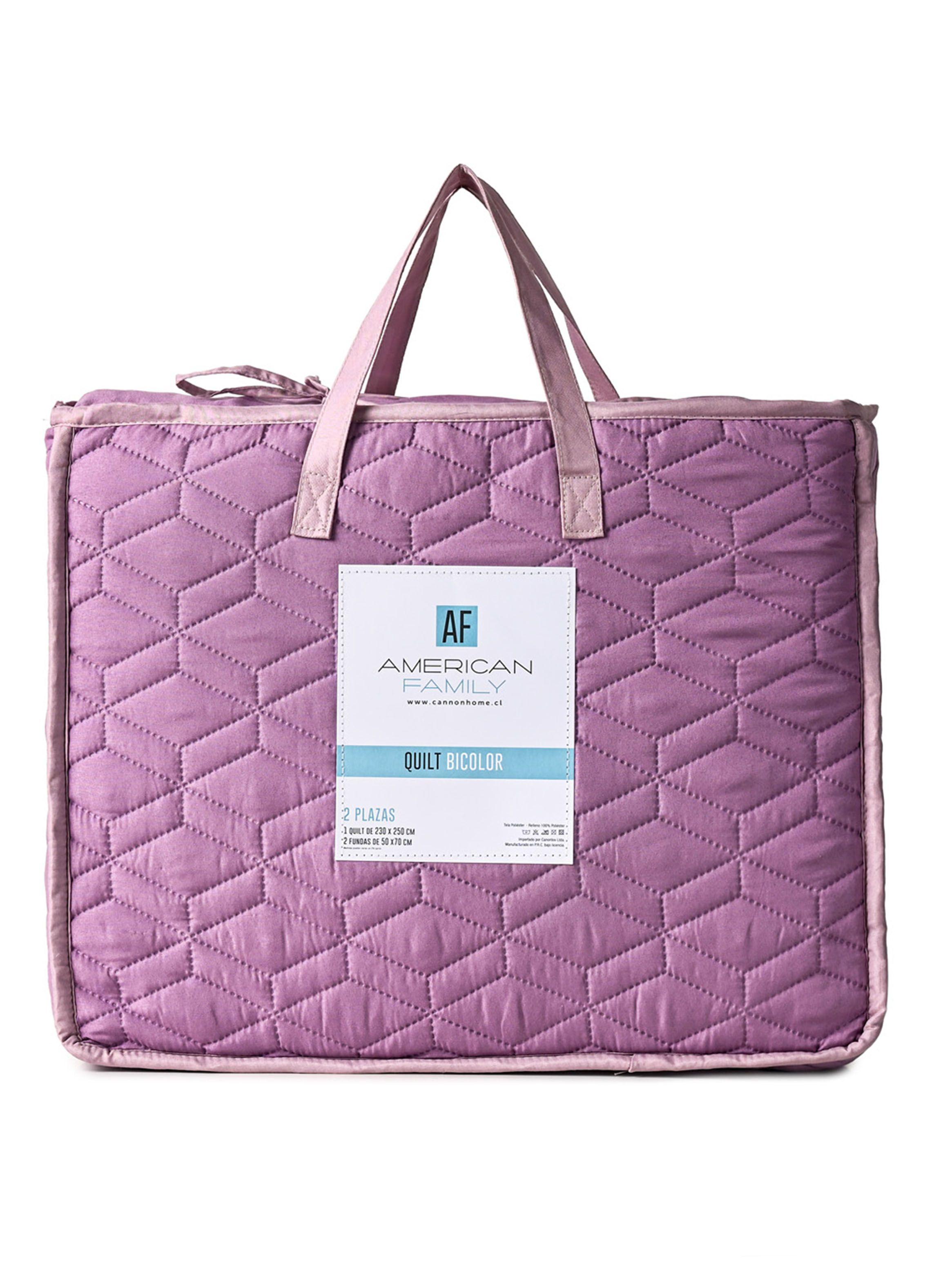 Quilt Morado Lila 2 Plazas-4