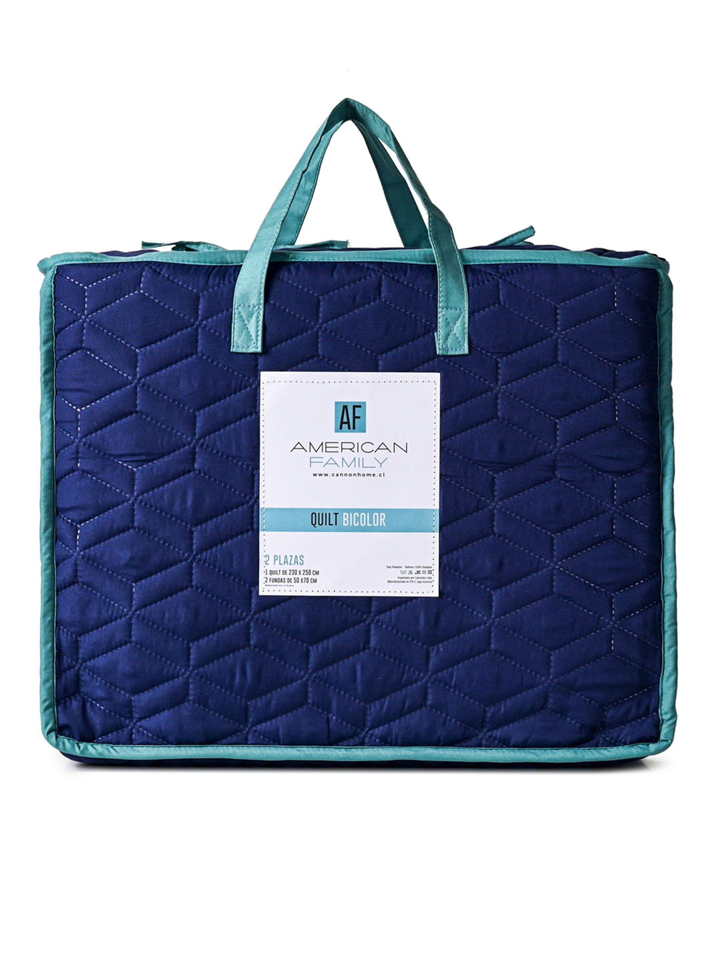 Quilt Azul Caribe 2 Plazas-4